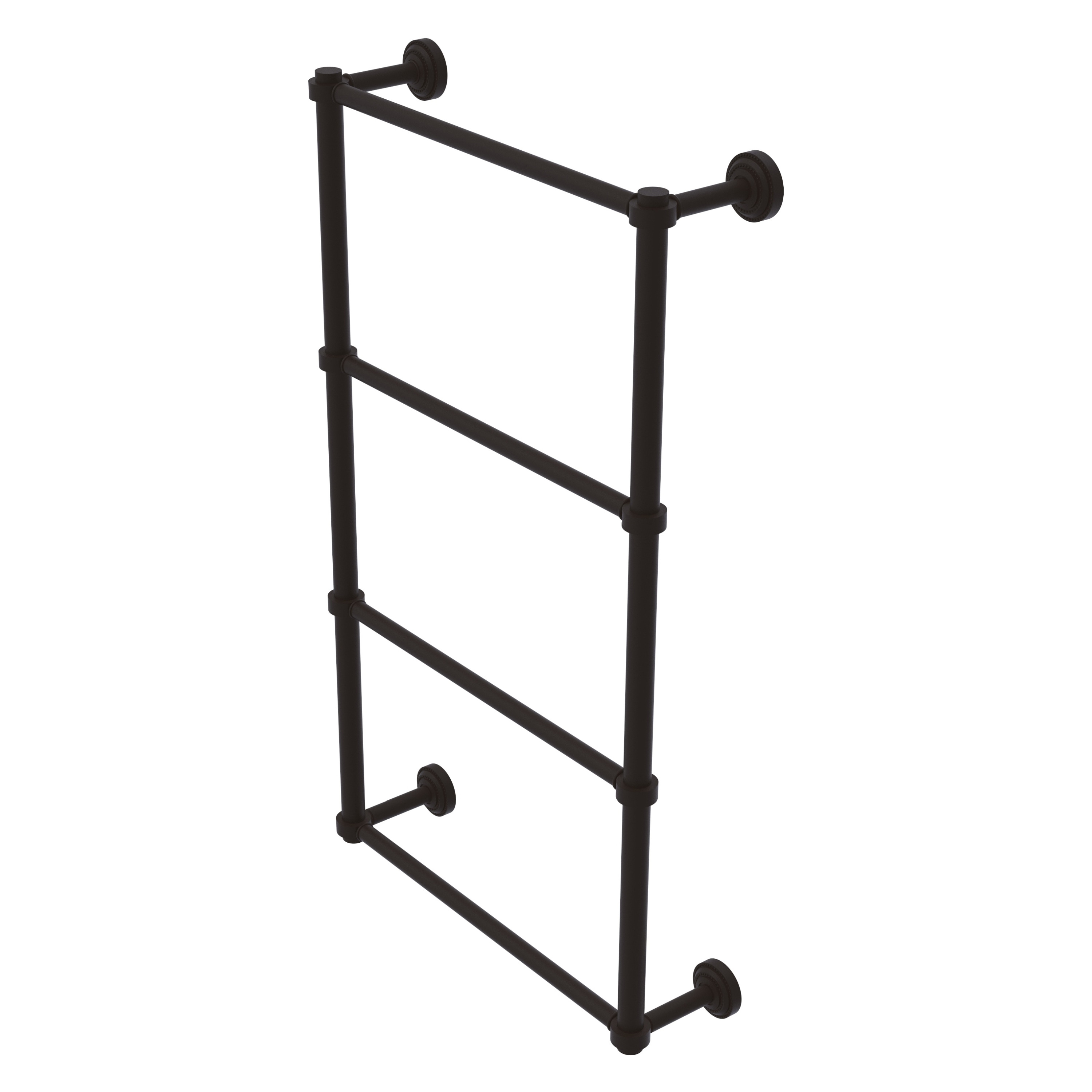 Allied Brass DT-28-36-ORB Dottingham 36-in double Oil-rubbed bronze Wall mount 4-tier Towel Bar