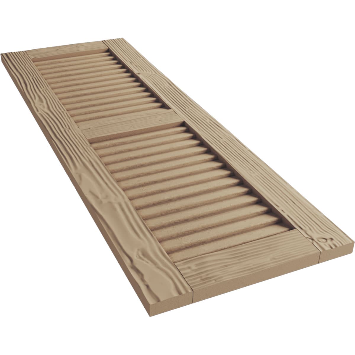 Ekena Millwork SHULV12X82SDPR Exterior-Shutters - View #6