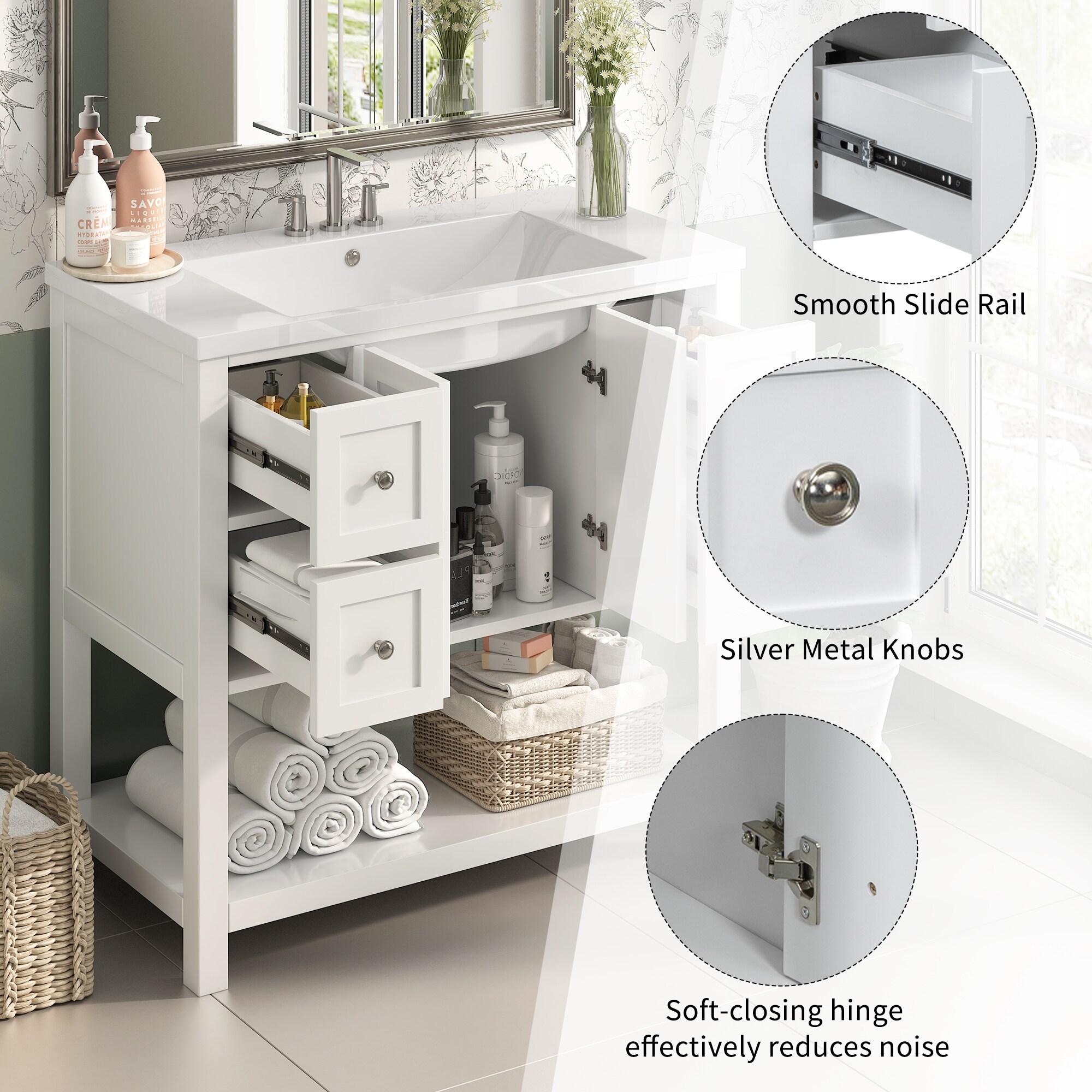 ModernLuxe L3P-SW000123AAK-1 Bath-Vanity-Combo - View #5