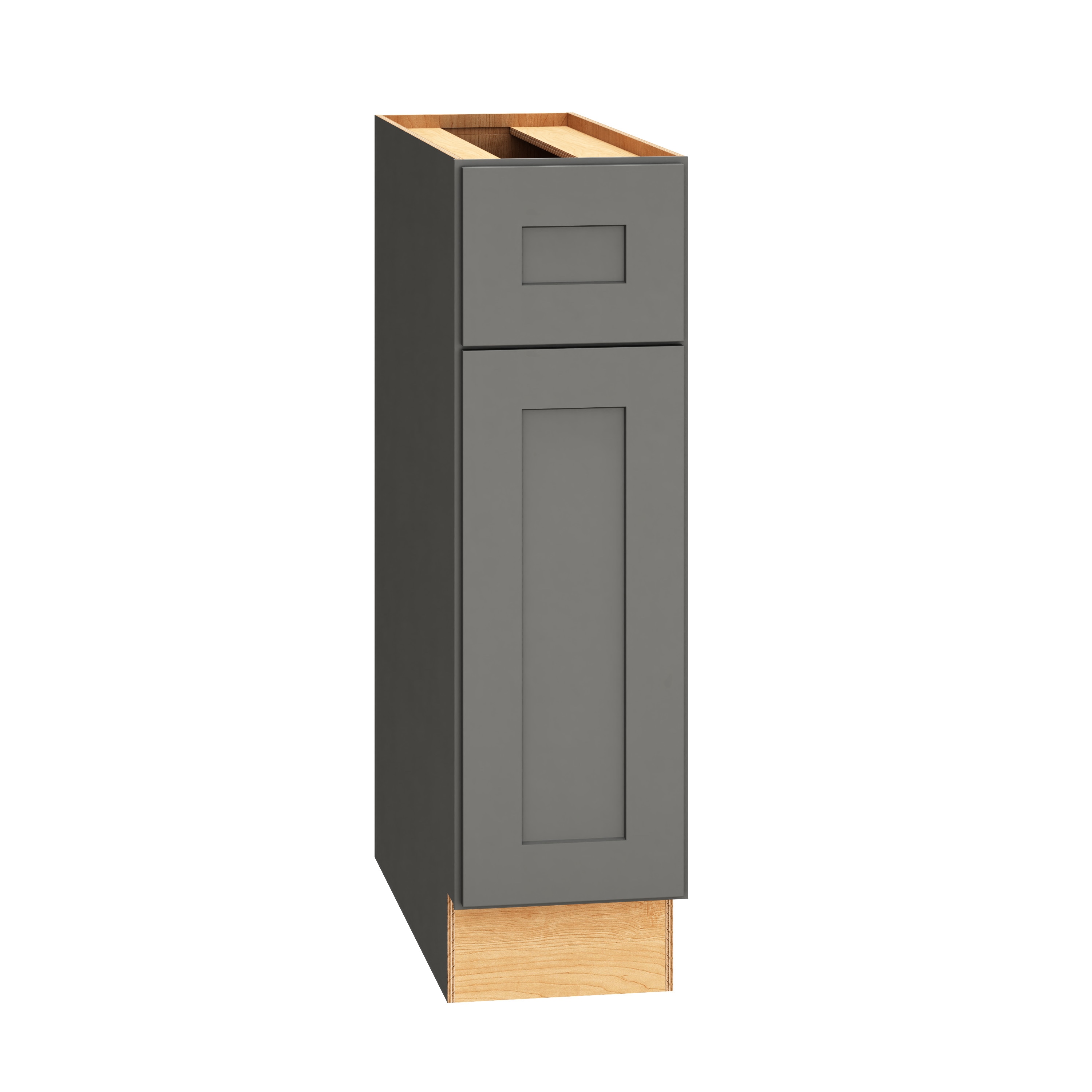 Diamond Express 328 B9R Jamestown 9-in W x 34.5-in H x 24-in D Moonstone Gray Base Fully assembled Plywood Cabinet (Recessed Panel Square)