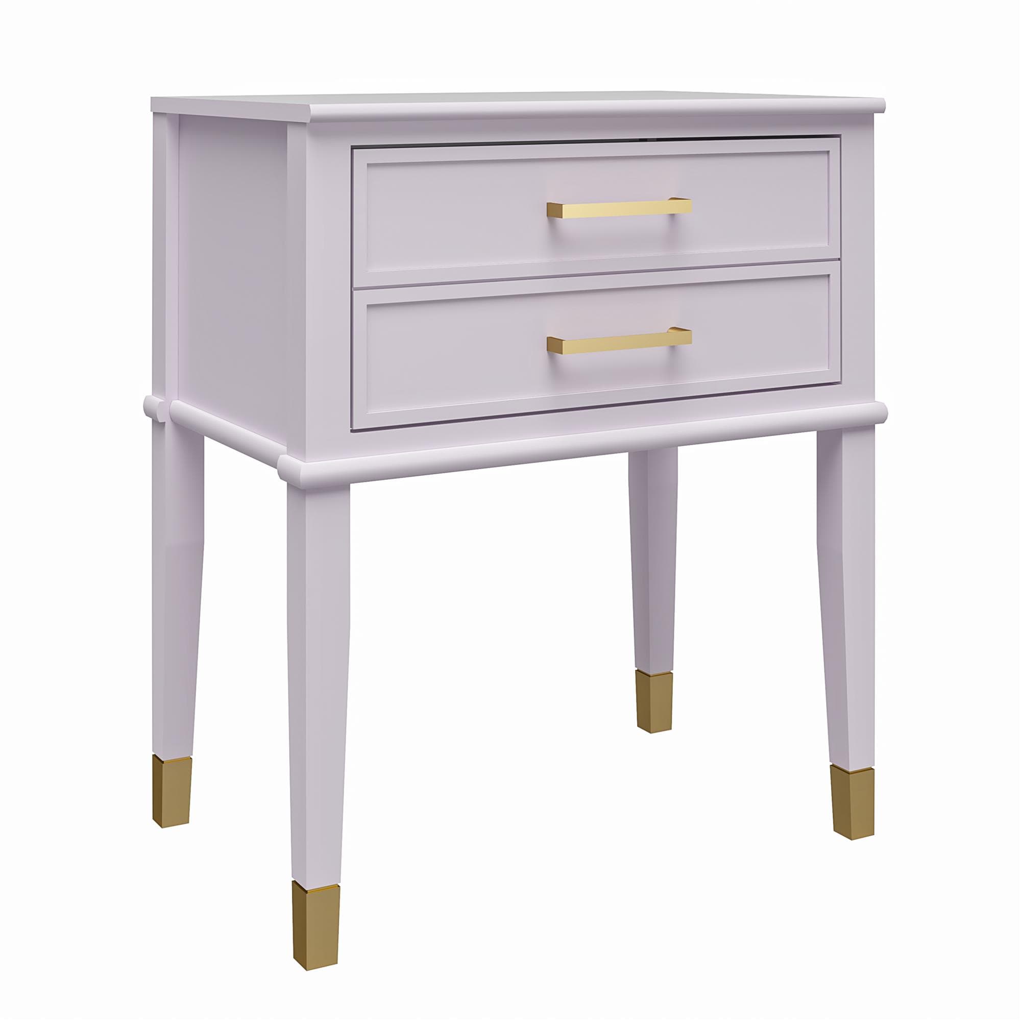 Westerleigh Cosmolicious Lavender and Gold Storage End Table