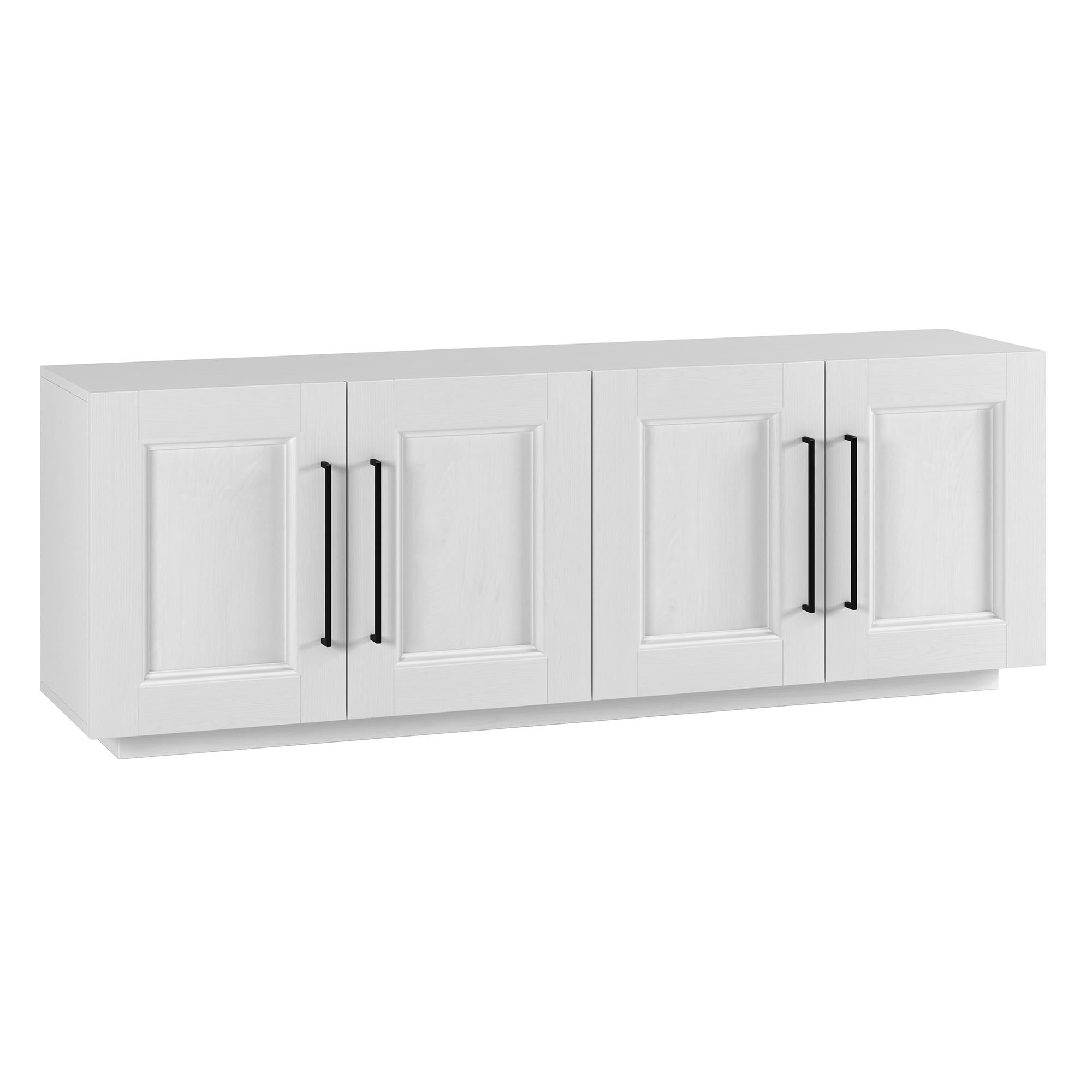 Hailey Home TV2070 Merrimac Transitional White TV stand ( Accommodates TVs more than 70-in )