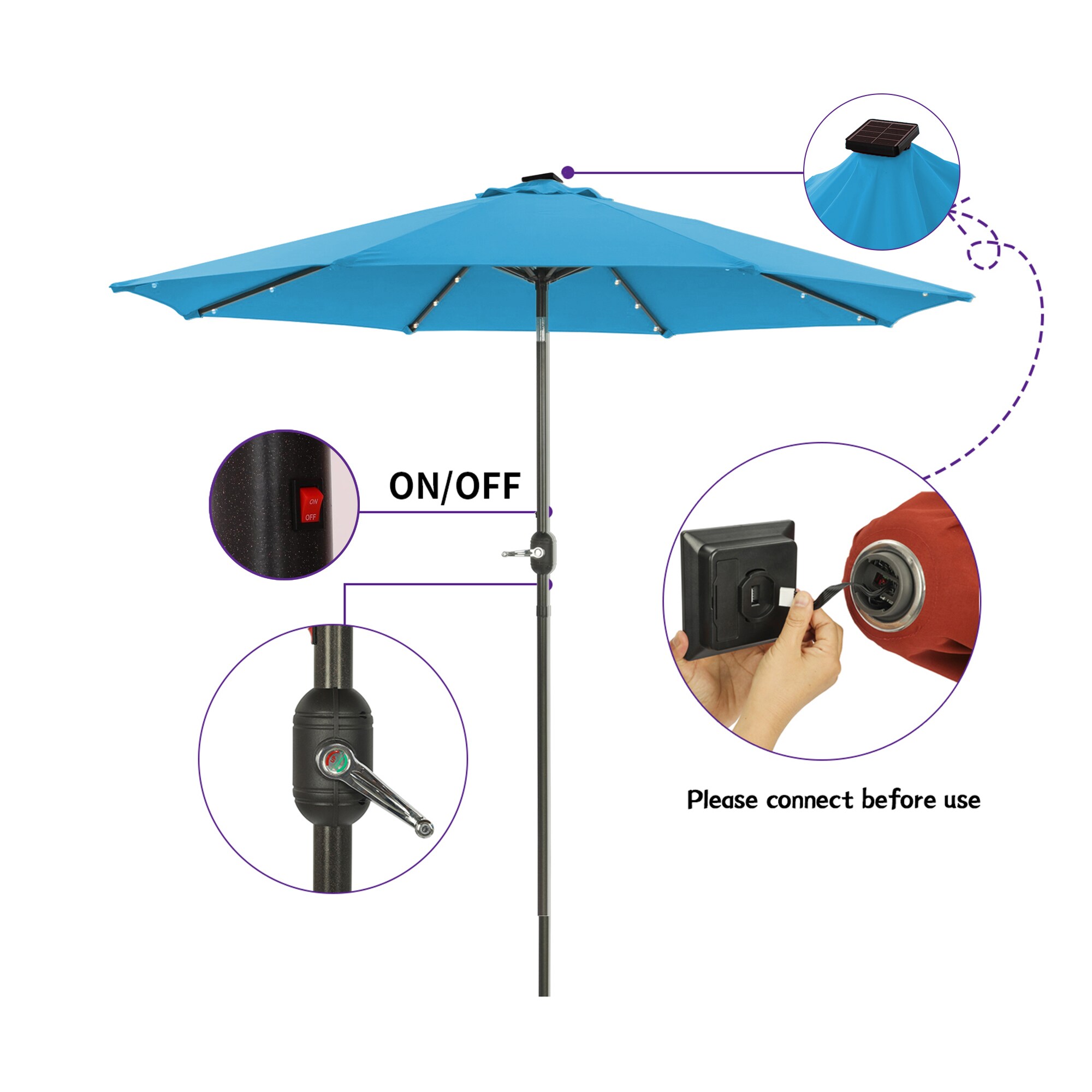 CASAINC CAB-035GREEN Umbrellas-2 - View #4