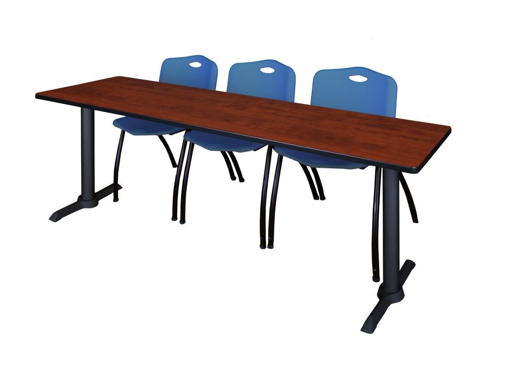 Regency MTRCT8424CH47BE Training Red 4-Person Training Table (84-in W x 29-in H)