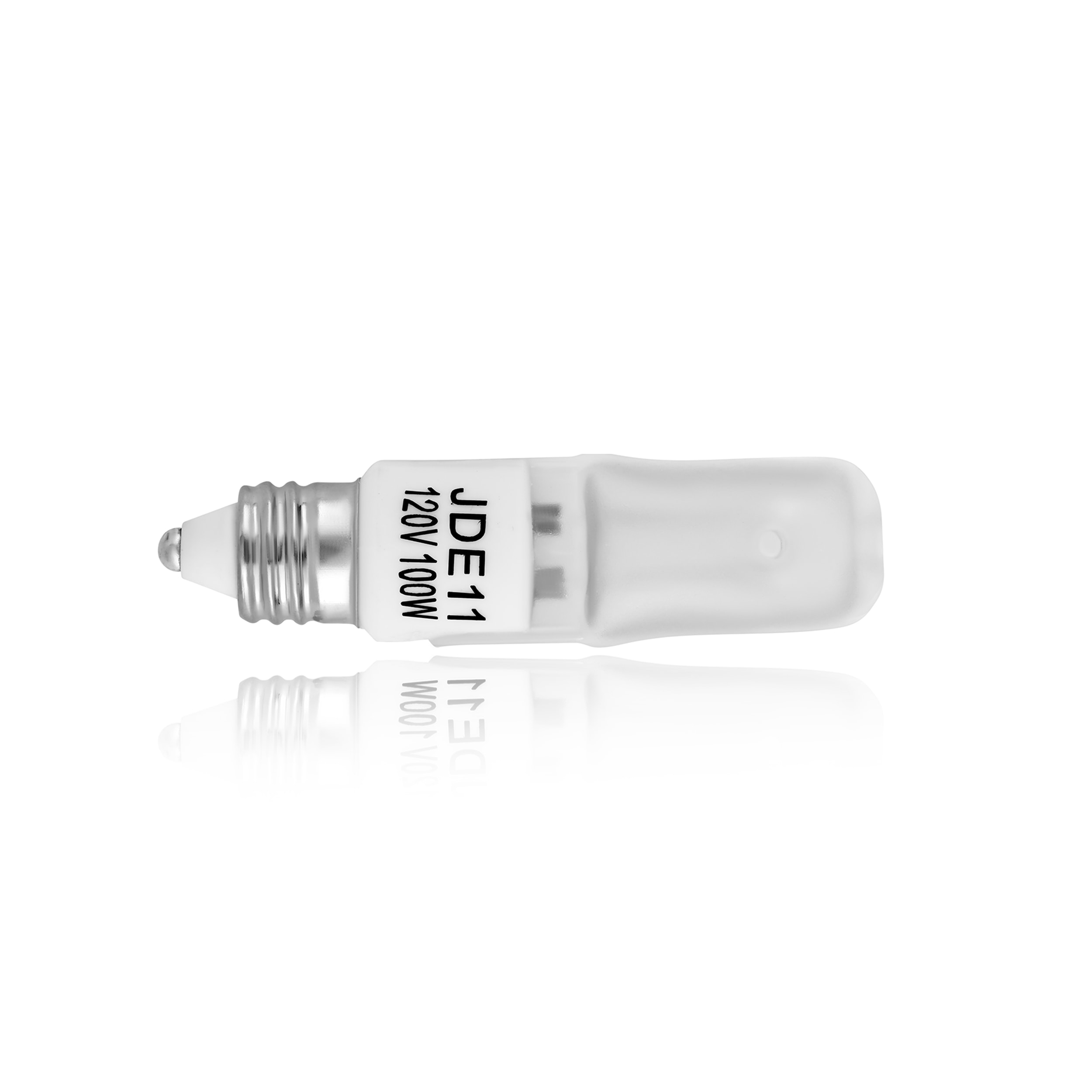 Bluex Bulbs E11-100W-FROSTD BlueX Halogen 100 -Watt EQ T4 Warm white Mini candelabra base (E-11) Dimmable Halogen Specialty Light Bulb