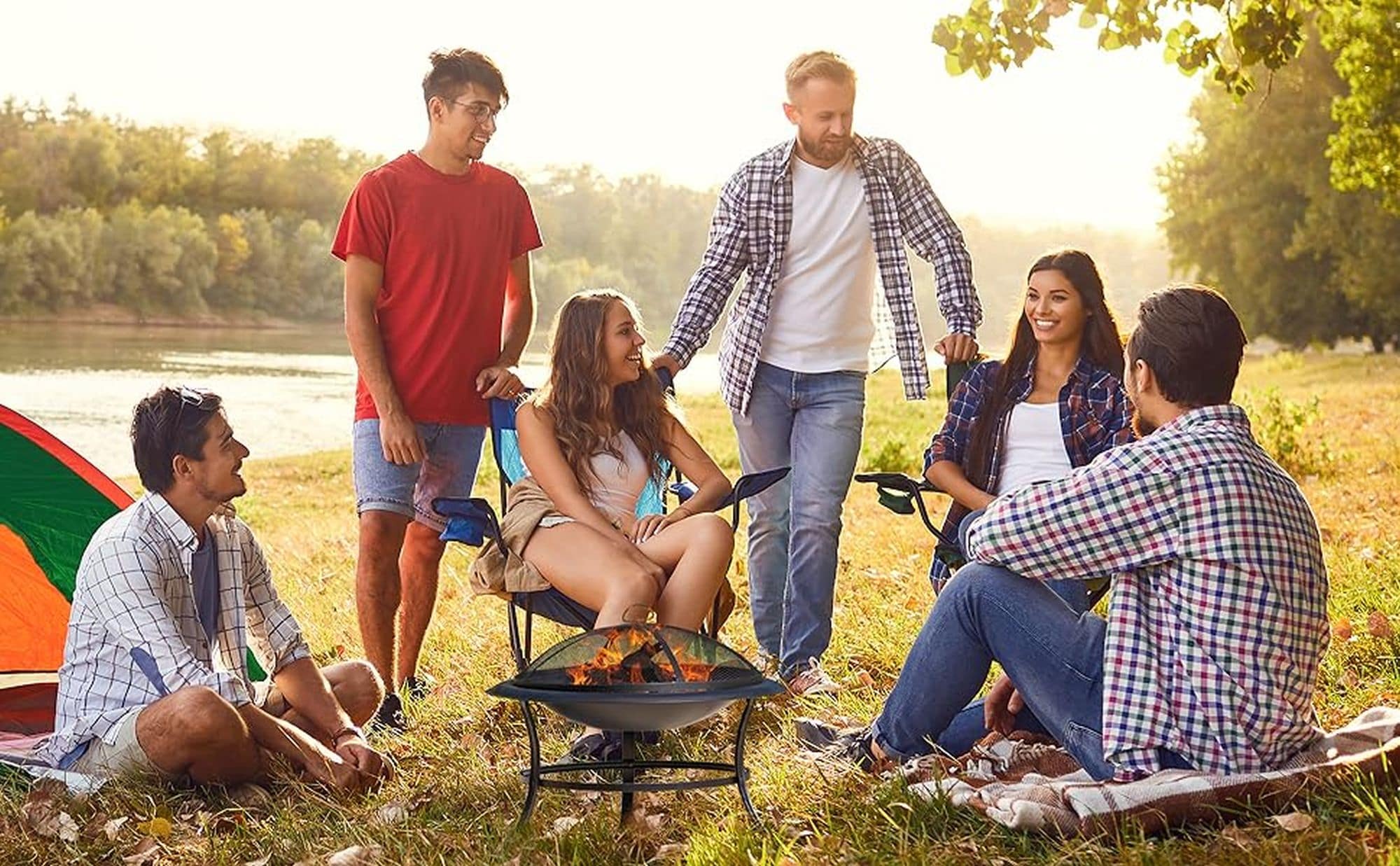 Tokia 30" Bronze Steel Wood Burning Fire Pit