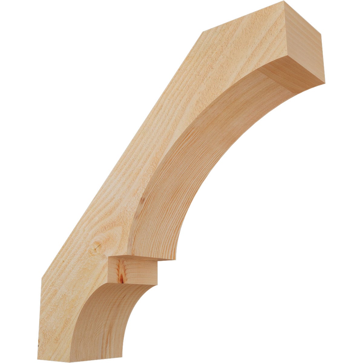 Ekena Millwork BRC06X24X24BOA00RDF 6-in x 24-in x 24-in Douglas Fir Unfinished Wood Balboa Rough Sawn Knee Brace