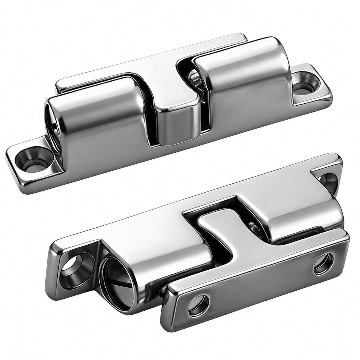 Etokfoks 2 76 in Silver Spring Double Ball Tension Roller Latch Door Catch Magnetic Stainless Steel Marine Grade 2 Pack #LET5ZFO2J