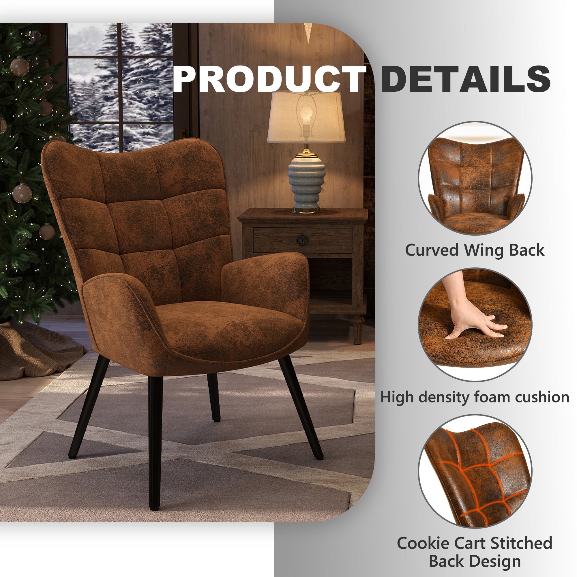 Homy Casa KAN WALNUT Office-Chairs - View #4