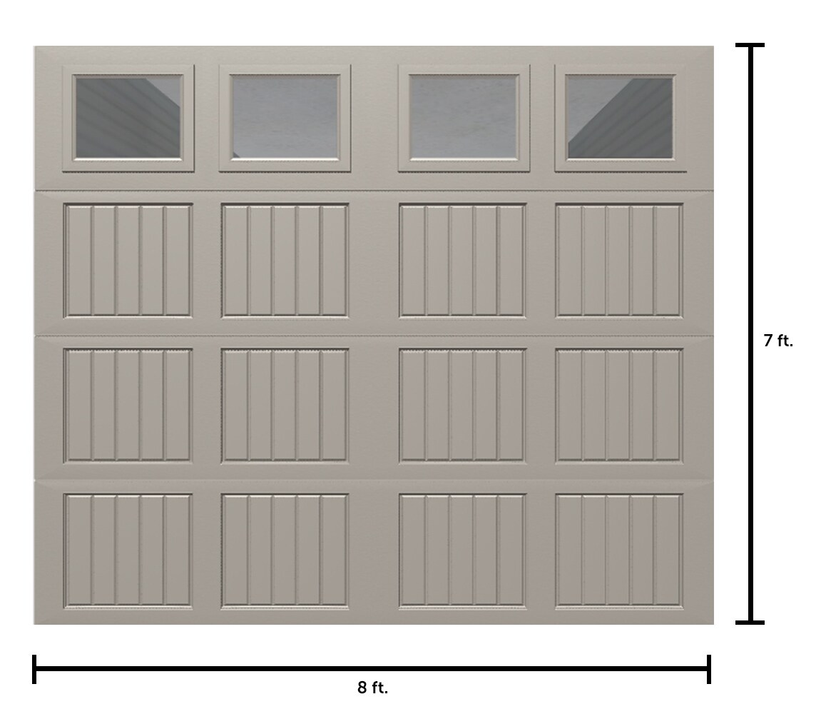 Wayne Dalton Classic Steel Model 9100 8ft x 7ft Insulated Taupe