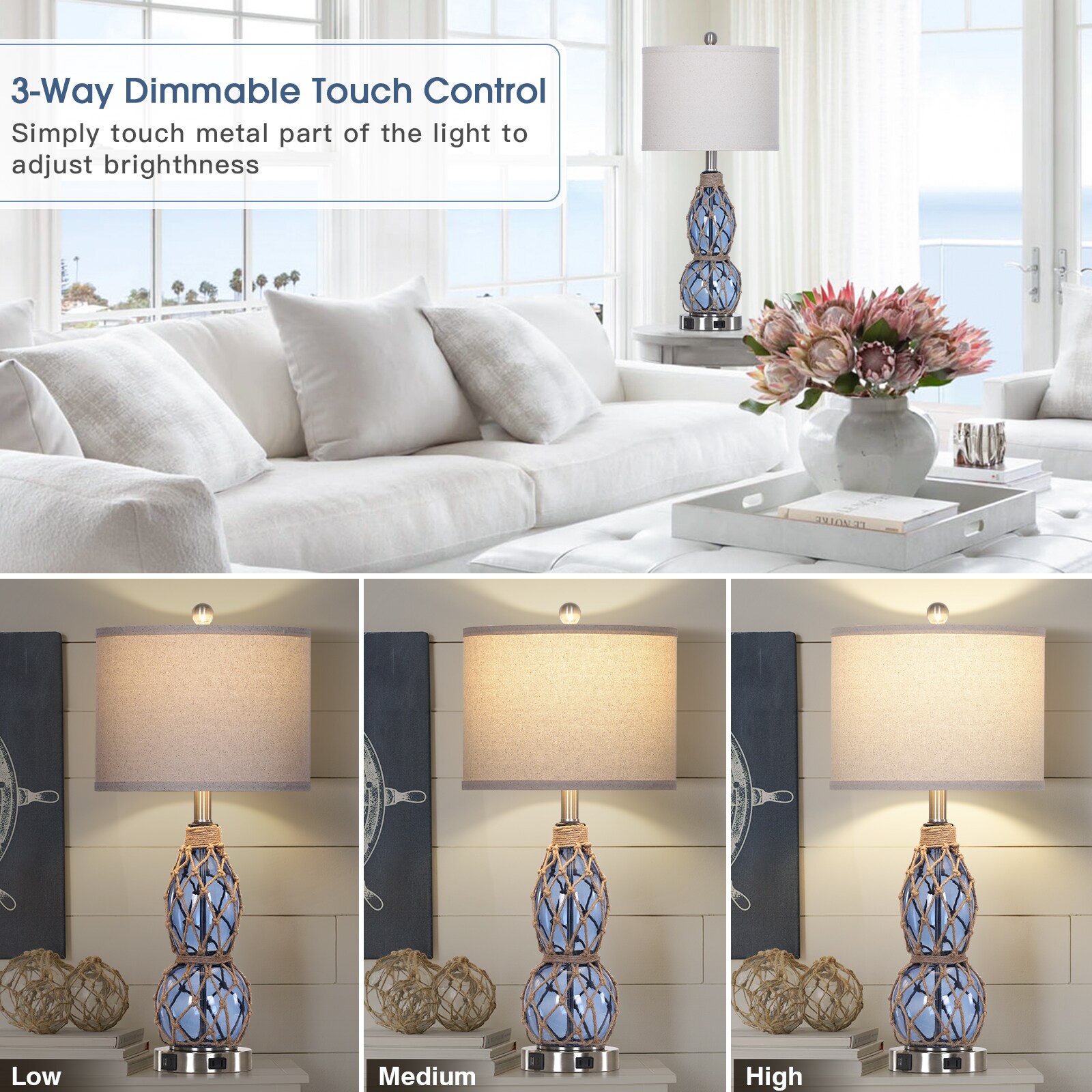 UrFurnishings TD-456 Table-Lamps - View #4