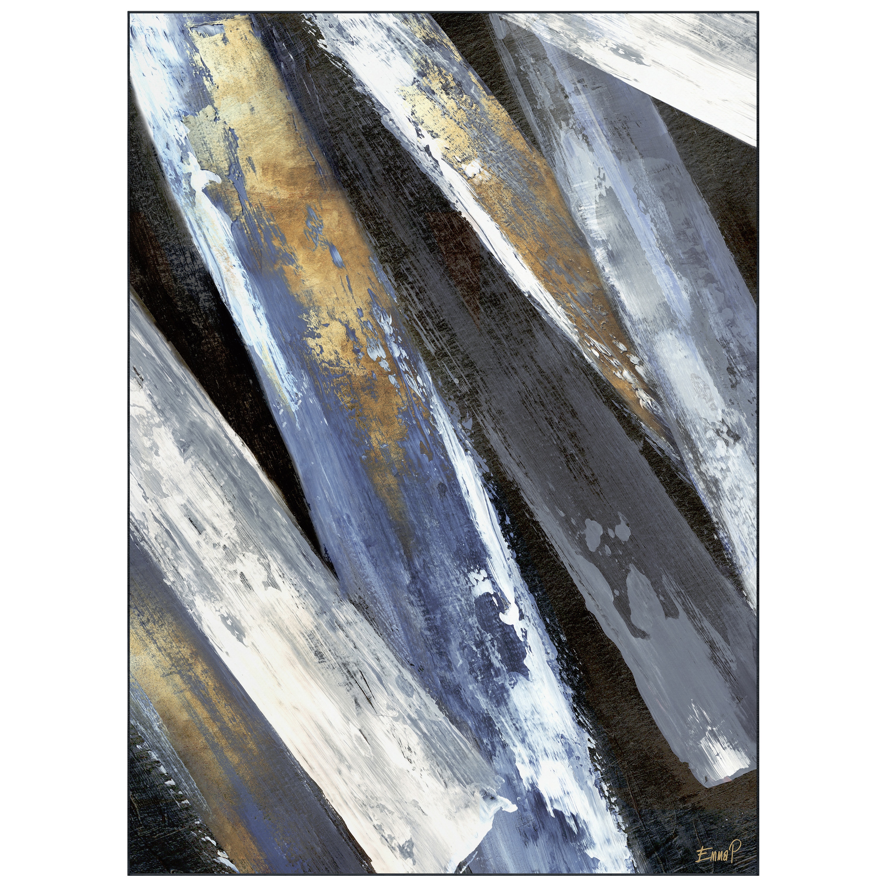 Empire Art Direct TDA-PI294-0810C2 8 x 10 (ft) Polyester Multi-Colored Rectangular Indoor Abstract Area rug