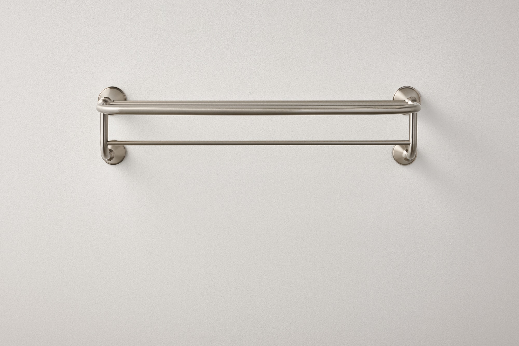 Moen Decorative Spot Resist Brushed Nickel Wall Mount Towel Rack In The   11888904 