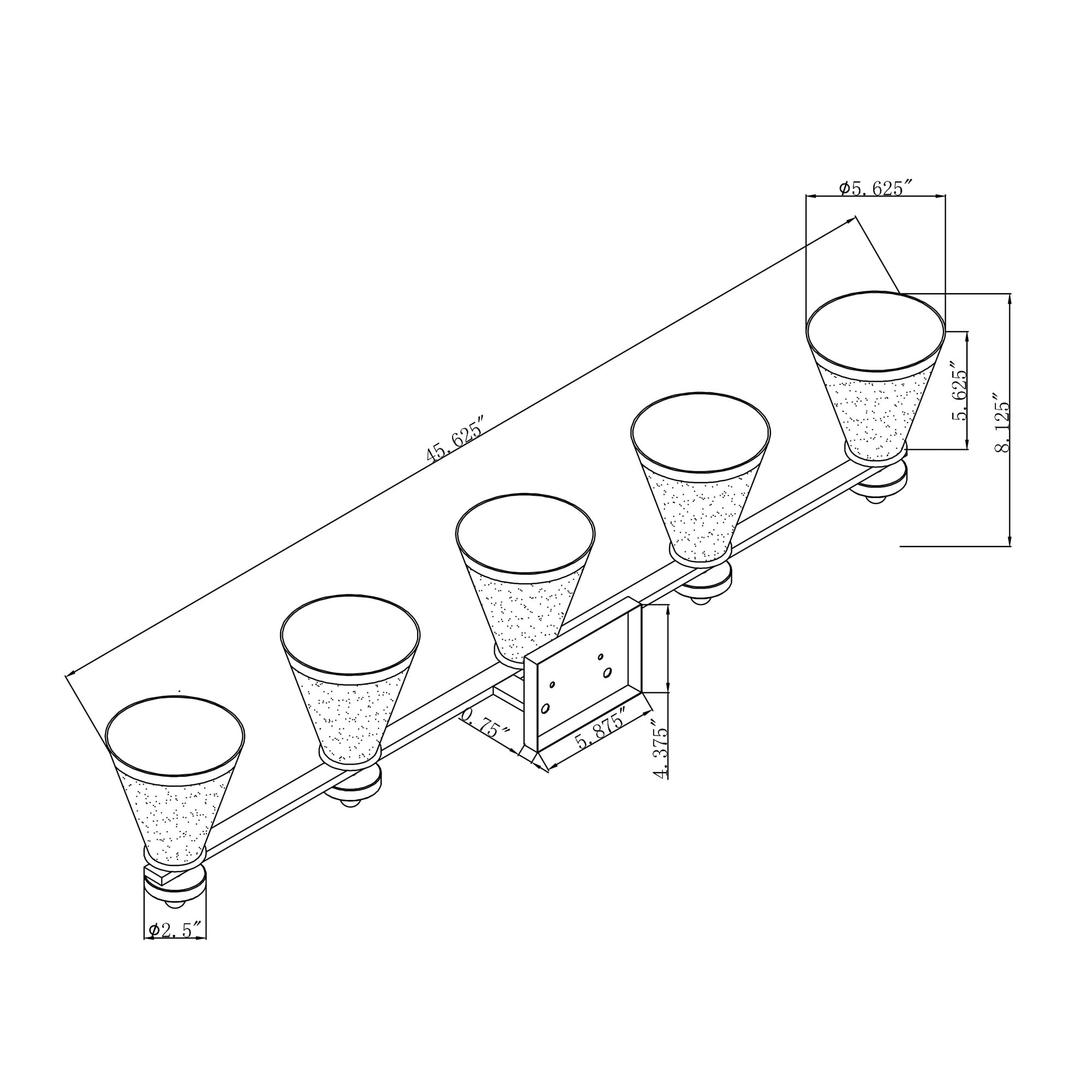 Forte Lighting 5132-05-55 b089995 - View #5