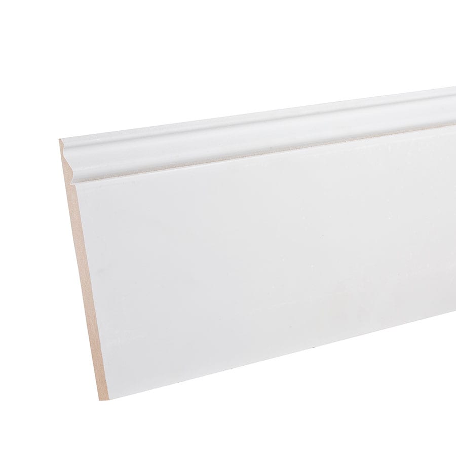 RELIABILT 15/32-in x 7-1/4-in x 8-ft Colonial Primed MDF 810 Baseboard Moulding