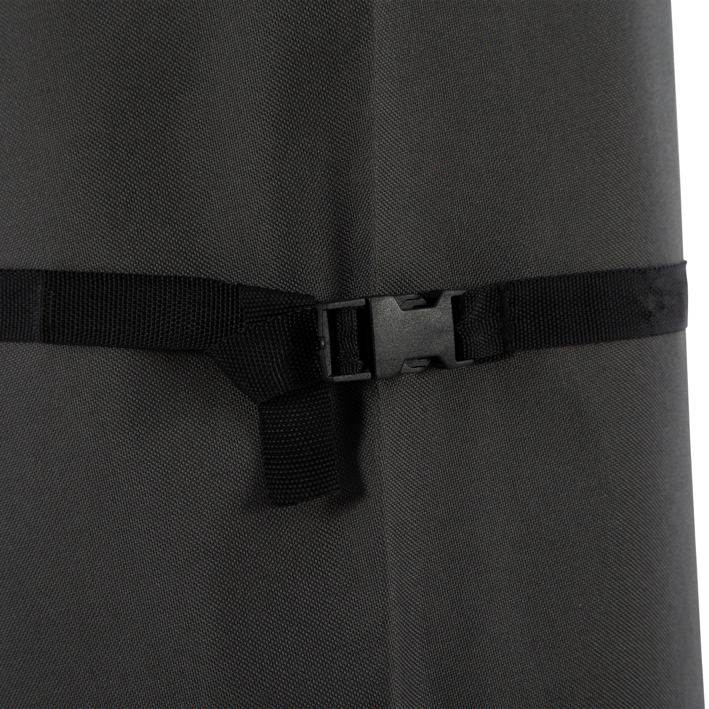 Heavy-Duty Gray Waterproof Patio Umbrella Cover with Metal Zipper