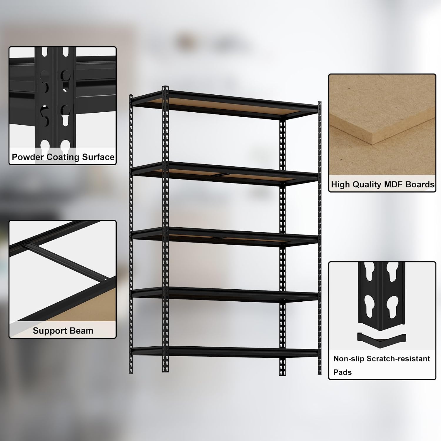 Assile BJPF6AGQB3R0XTP Free-Standing-Shelving - View #4