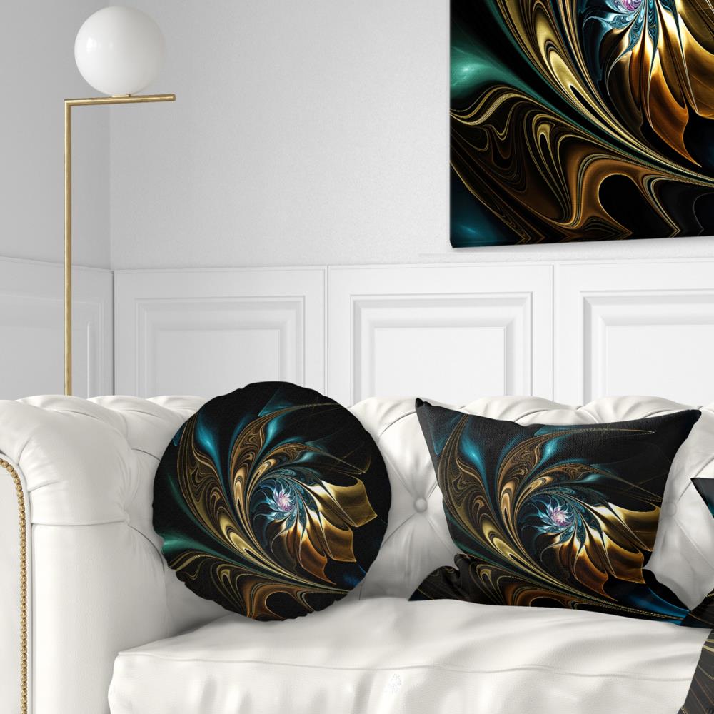 Designart CU12104-12-20 12-in x 20-in Blue Indoor Decorative Pillow