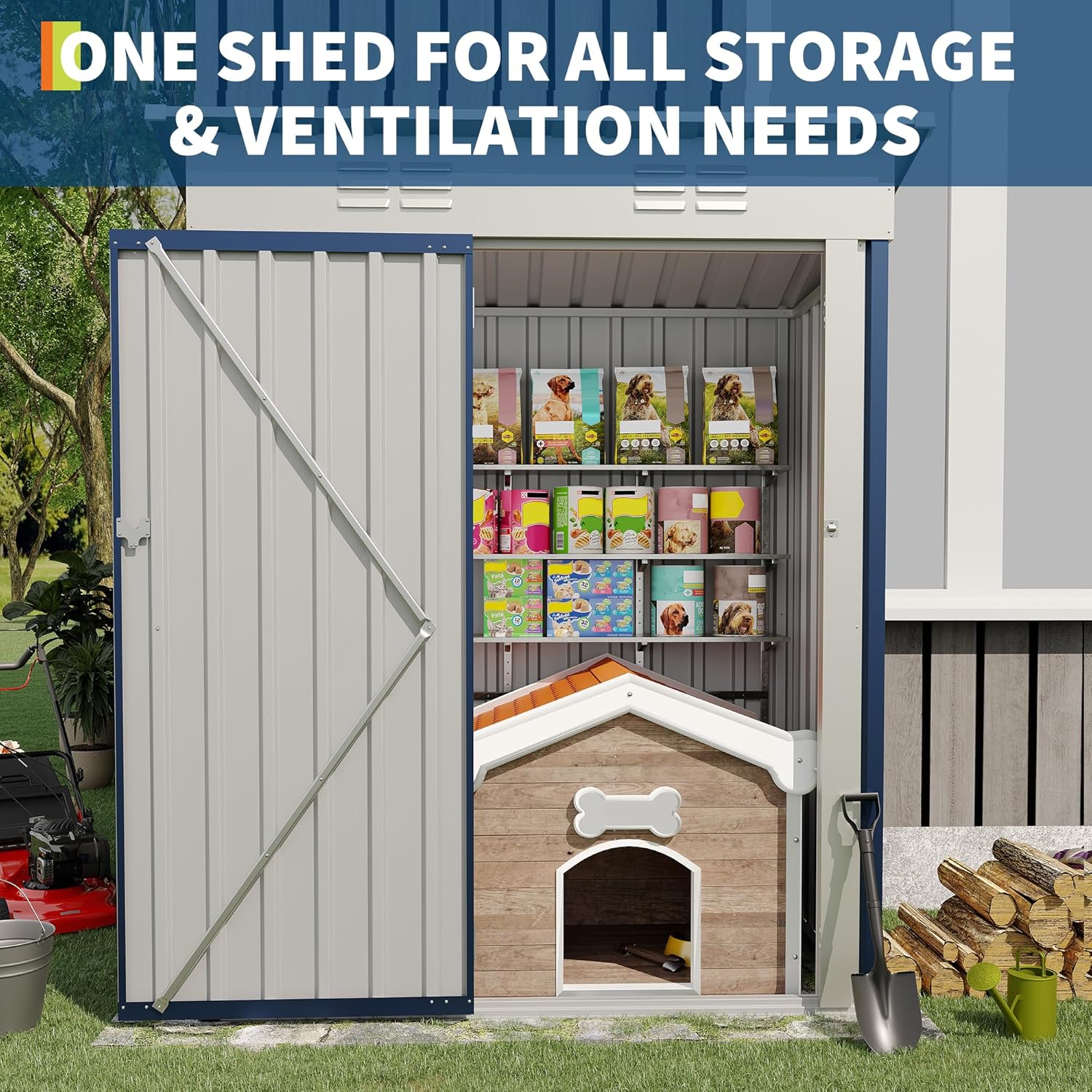 Garvee LMY-PPG-343DNUJD Metal-Storage-Buildings-Sheds - View #7