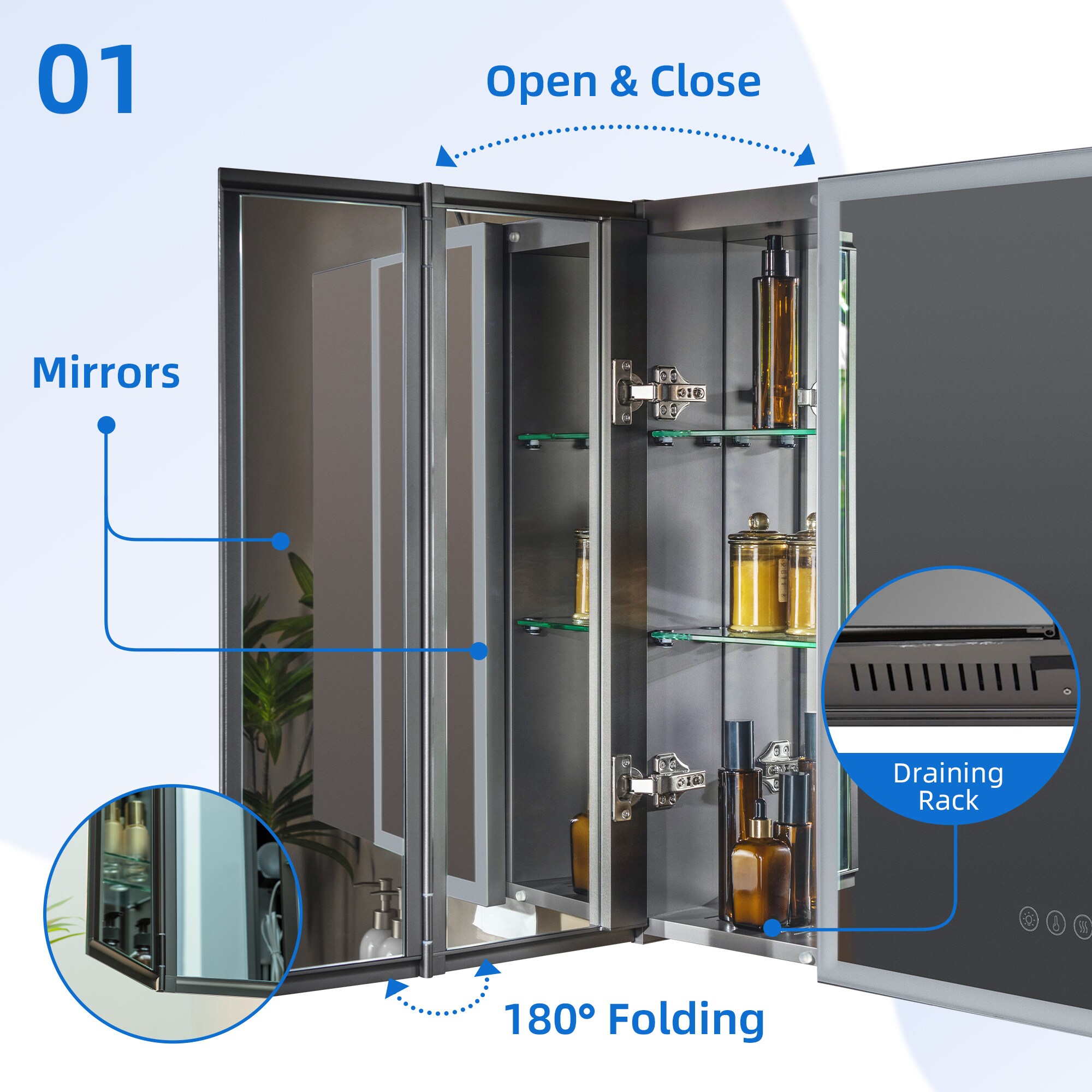 Woodbridge LMC012 Bathroom-Medicine-Cabinets - View #3