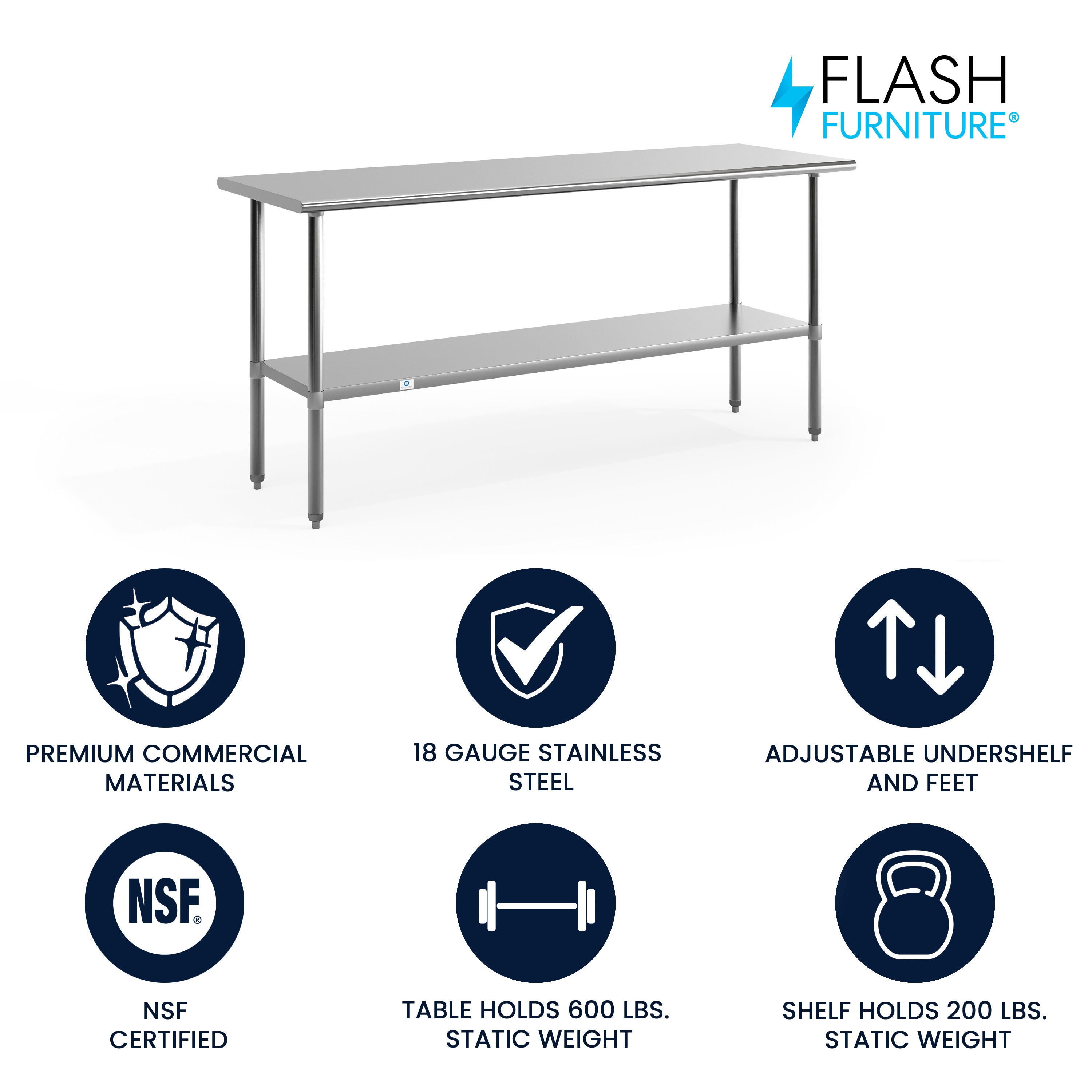 Flash Furniture 889142905813 Dining-Tables - View #2