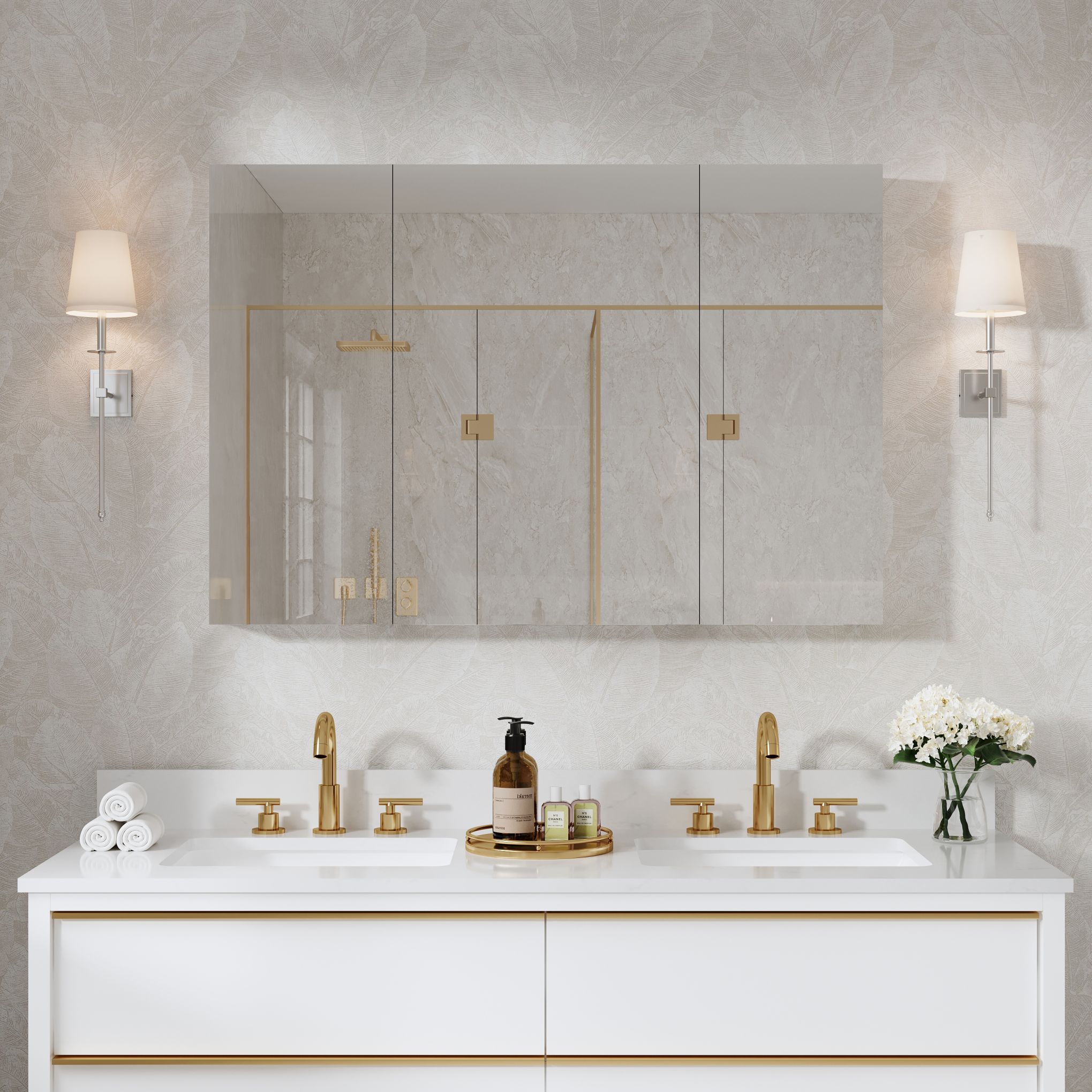 WELLFOR ROSA122012LRR Bathroom-Medicine-Cabinets - View #12