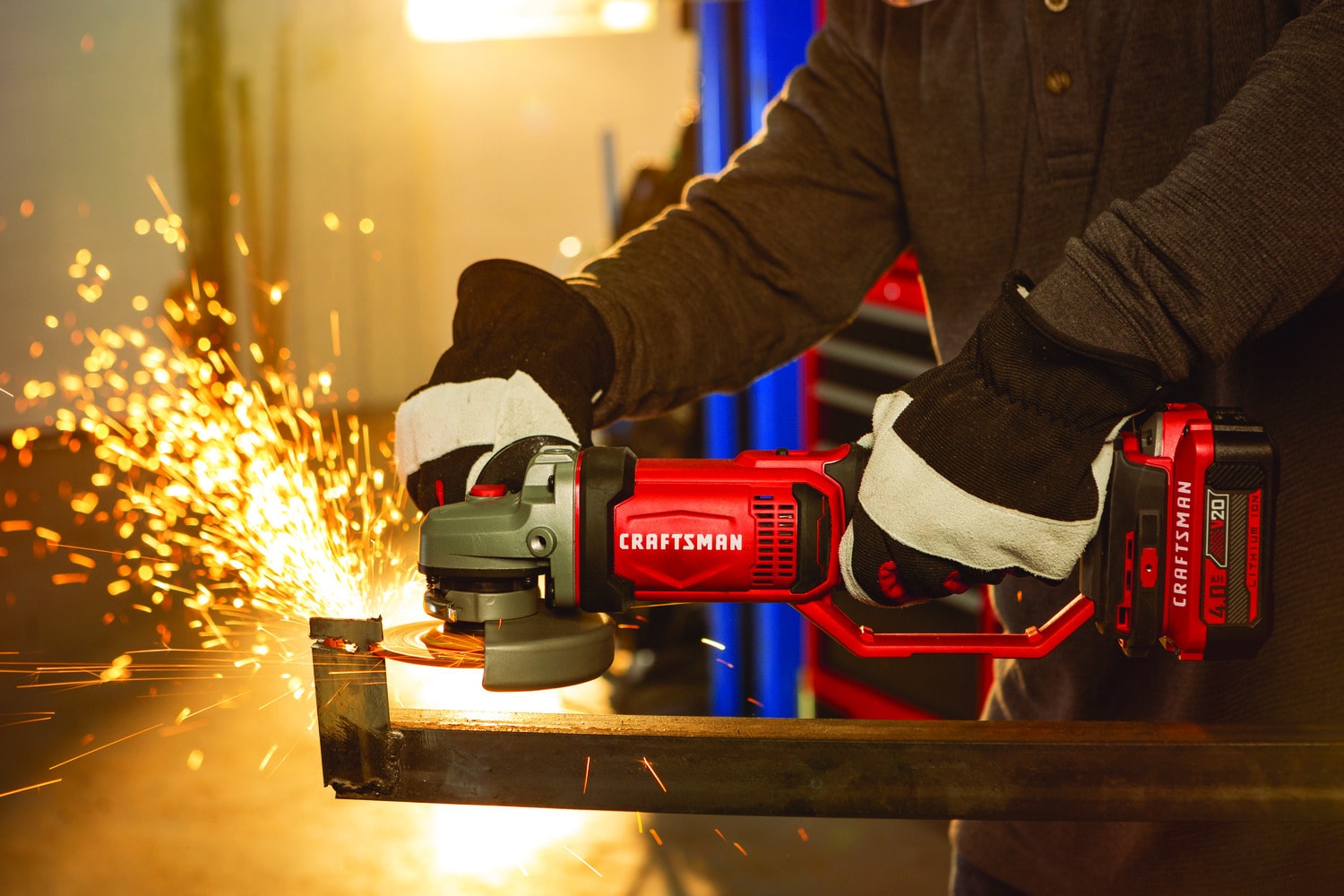 V20* Cordless 4-1/2-in Small Angle Grinder (Tool Only)