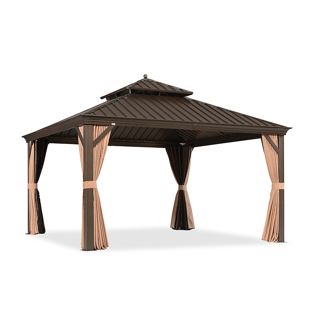 PURPLE LEAF LSMHS1313DB-PD4 Wood-Resin-Gazebos - View #2