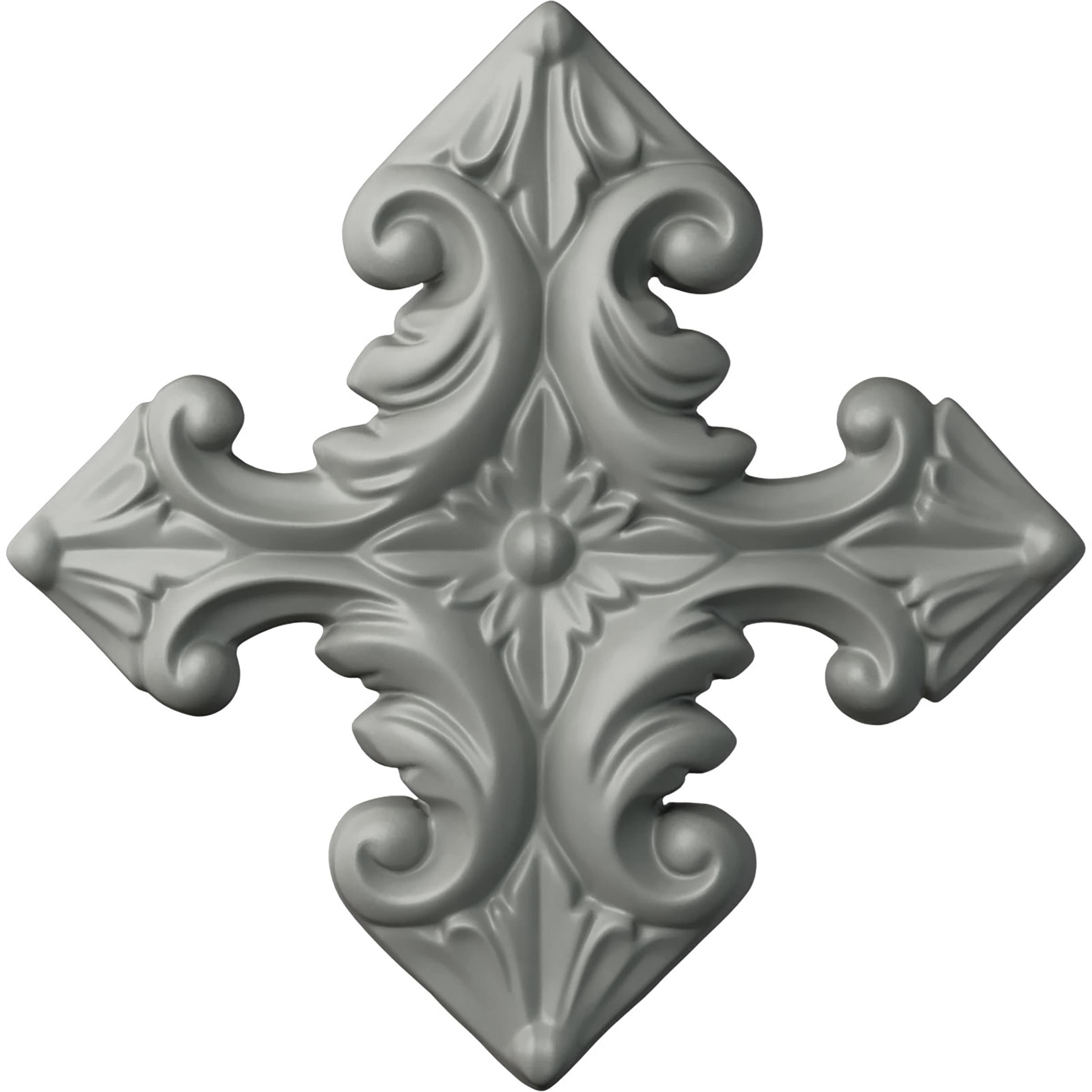 Ekena Millwork ROS05X05ST Star 4.5-in x 4.5-in Square Unfinished Urethane Rosette