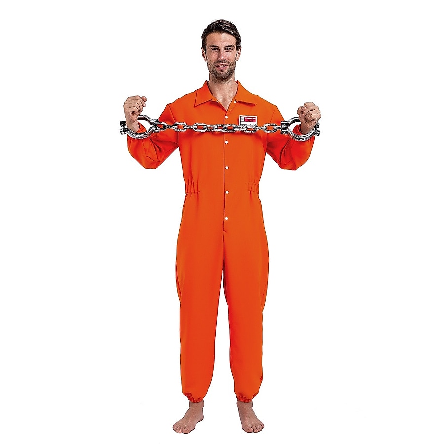 Prisoner in orange jumpsuit cheap