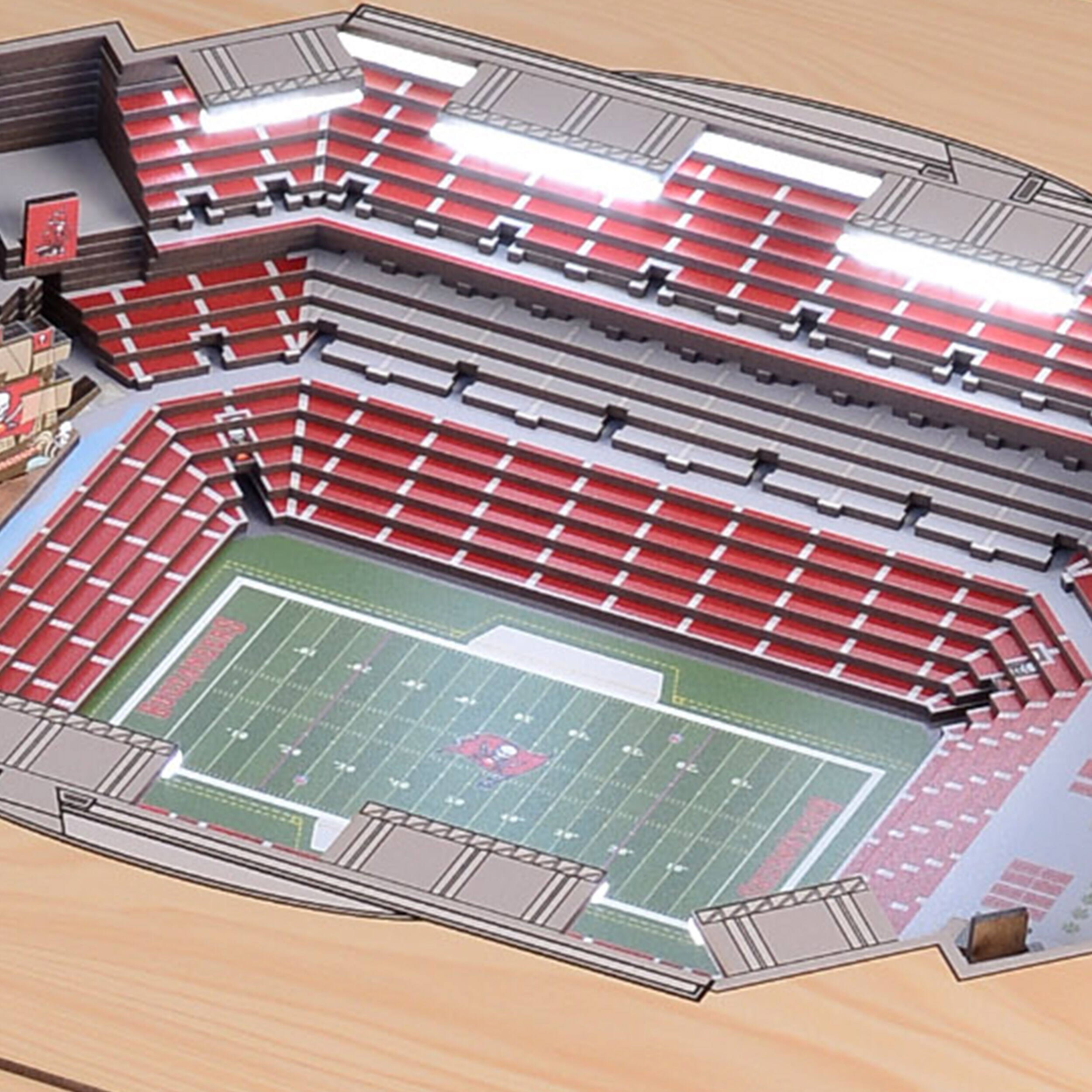 Tampa Bay Buccaneers 3D StadiumViews Coaster Set