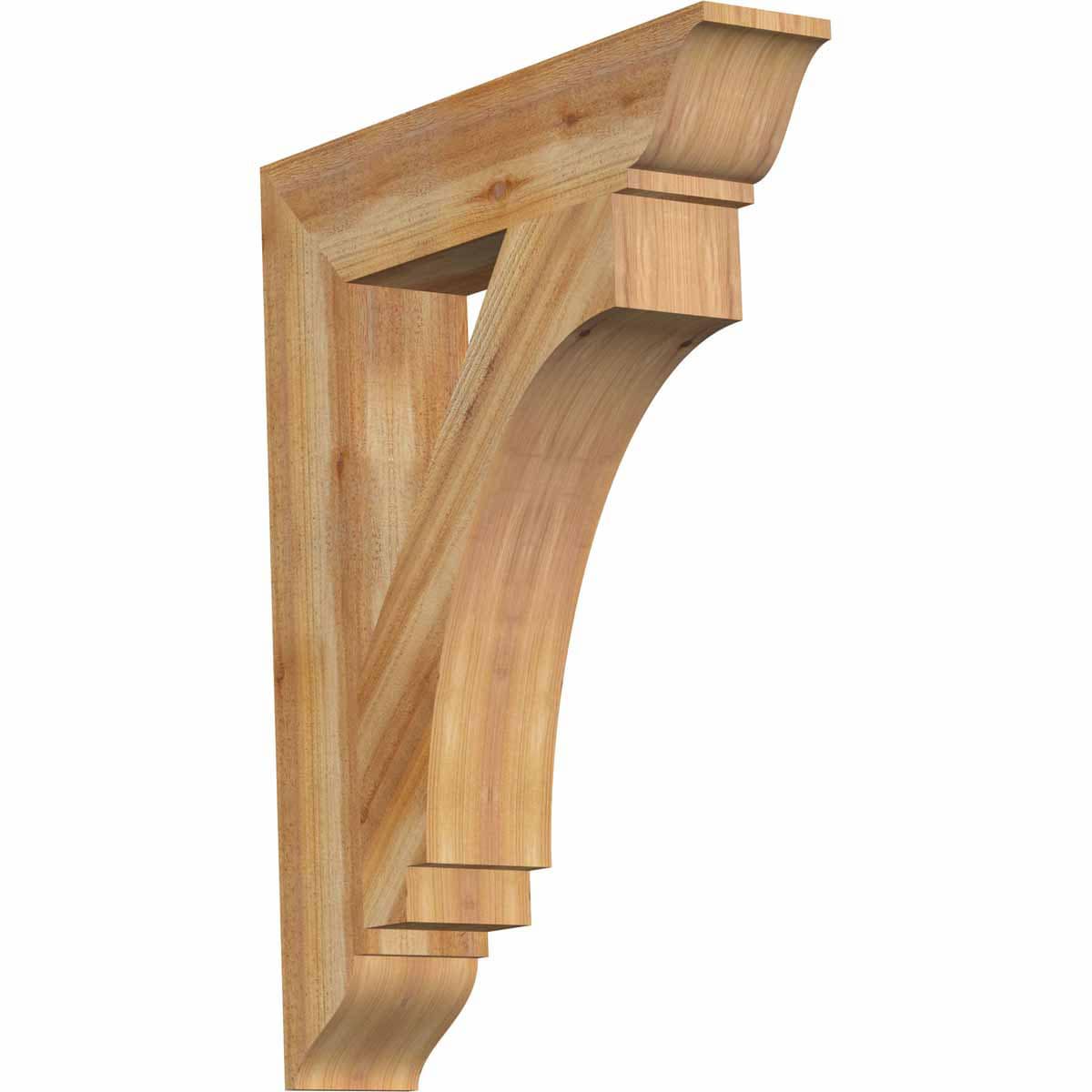 Ekena Millwork BKT06X30X38IMP01RWR Imperial traditional rough sawn 6-in x 30-in x 38-in Western red cedar Brown Wood Standard bracket