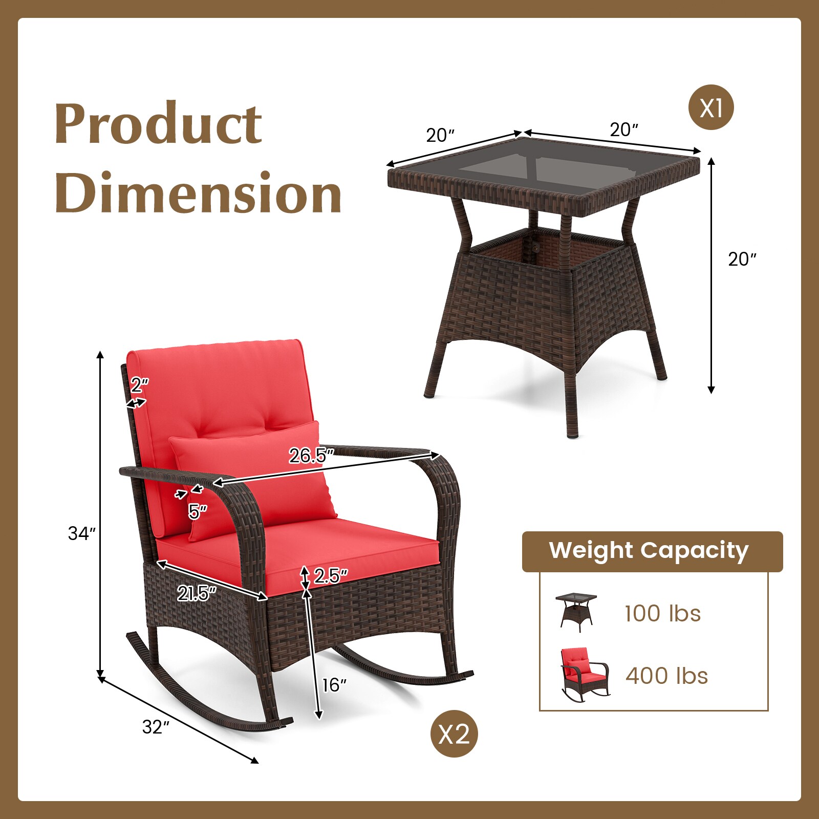 LIVIZA OUS71689RE Patio-Conversation-Sets - View #7