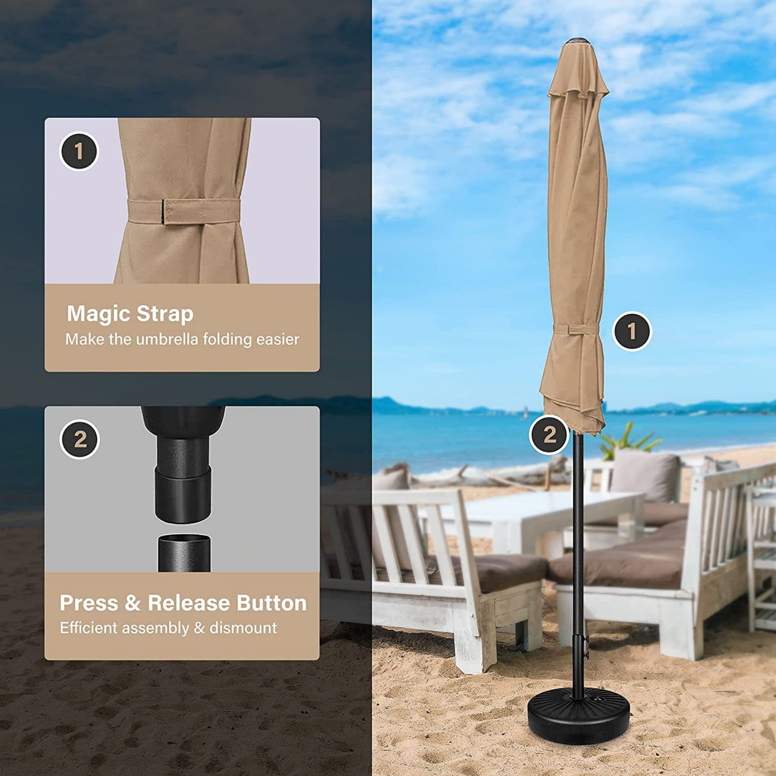 Miki Shinly DHS-6233-51QI Umbrellas-2 - View #2