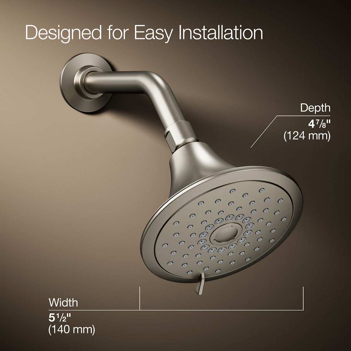KOHLER K-22169-BN Fixed-Showerhead - View #3
