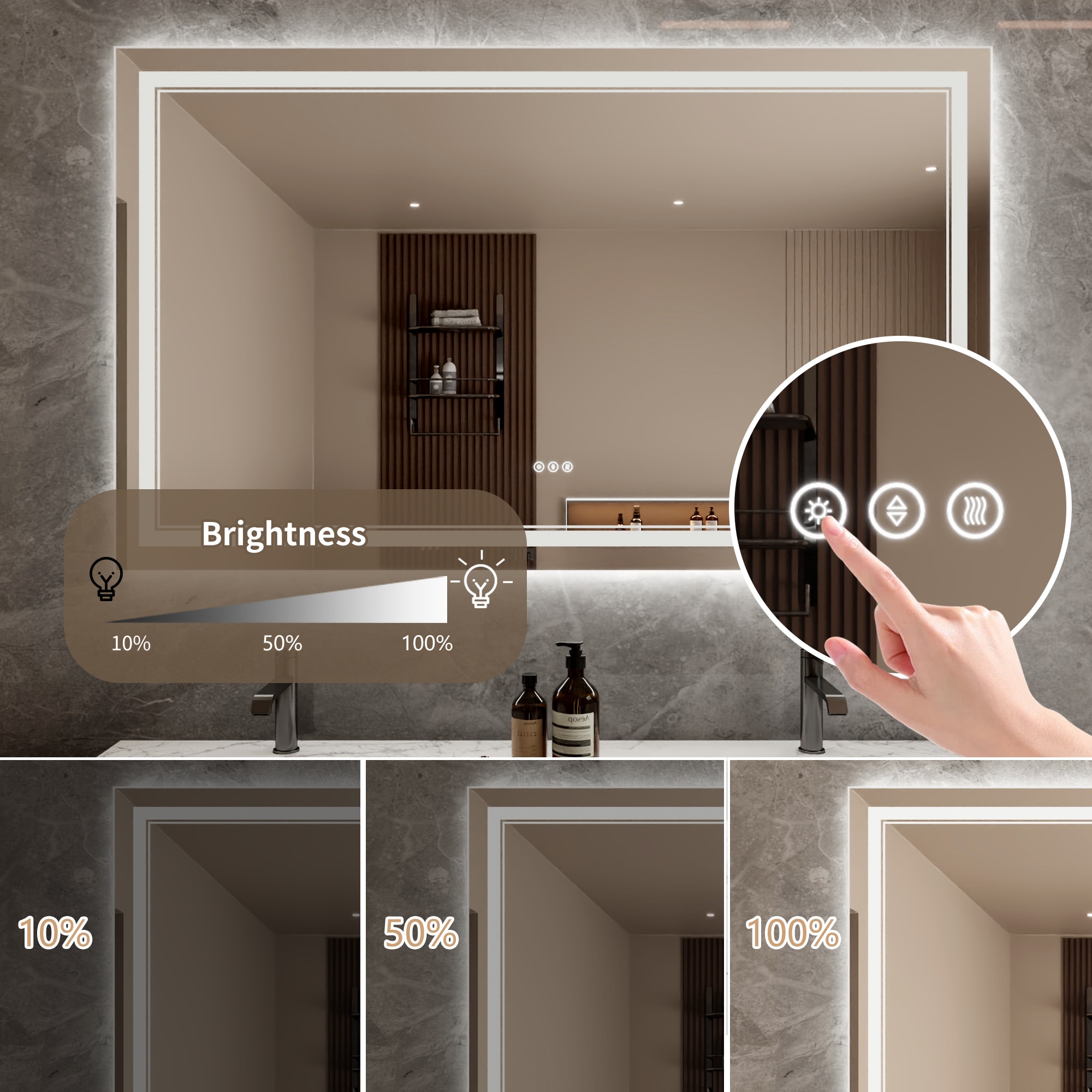 Bayfeve BFXB-14S3660-MIR Framed-Bath-Mirrors - View #10