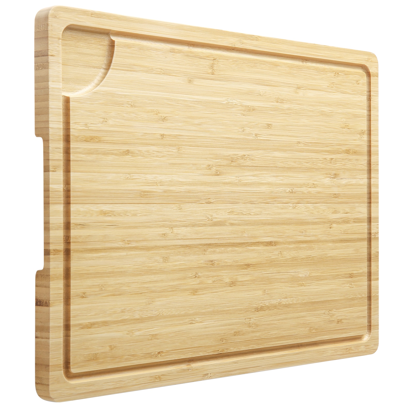 Aoile Superior Extra Large Wood Cutting Board Reversible Wooden Chopping Board with Juice Groove and Handles Ideal for Meat Vegetables Cheese Meat Platter Easy to Clean Light Color 50.8x35.6x2cm One Size