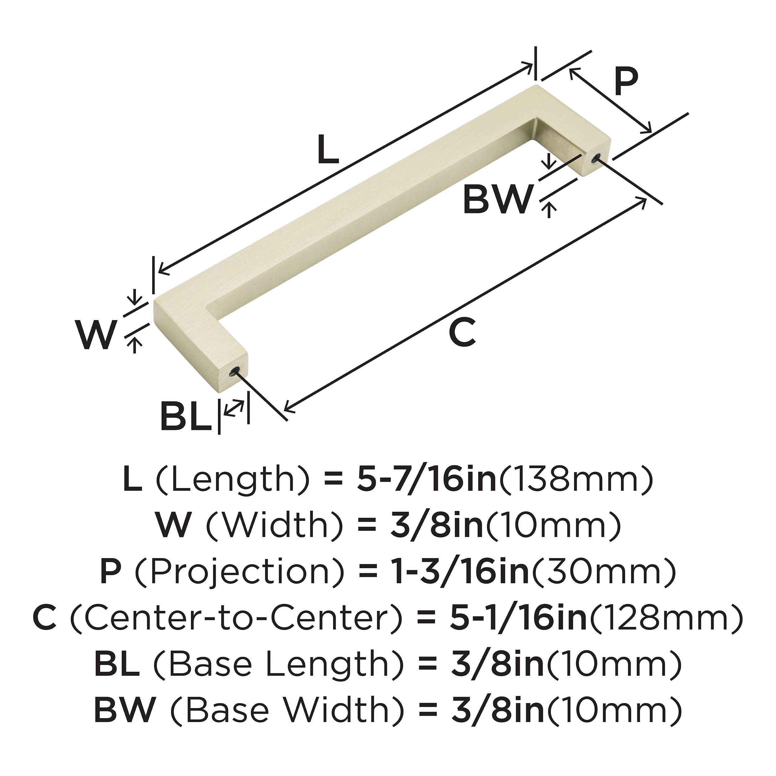 Amerock BP36571BBZ Cabinet-Pulls - View #3