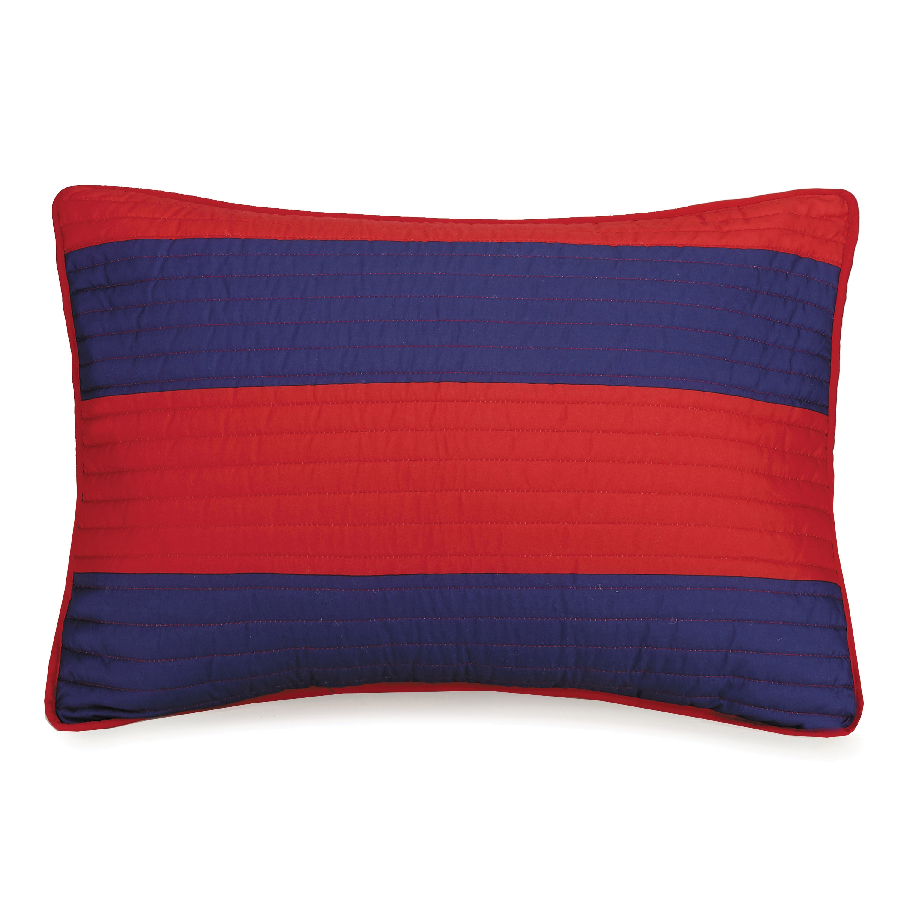 Lavelle Red and Blue Reversible Full Microfiber Quilt Set