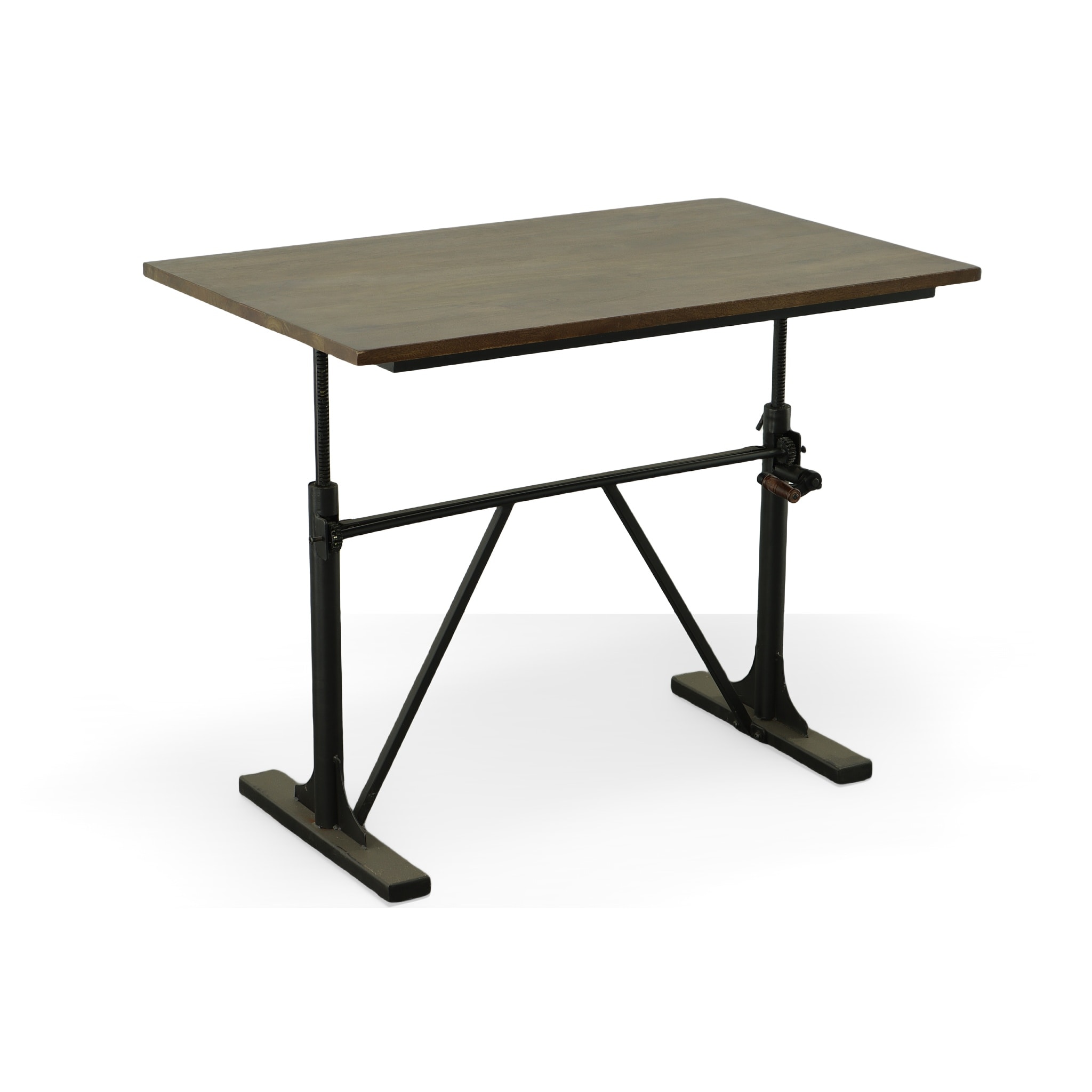 Carolina Cottage SD3048ELMBLK 30-in Brown Asian Hardwood Standing Desk