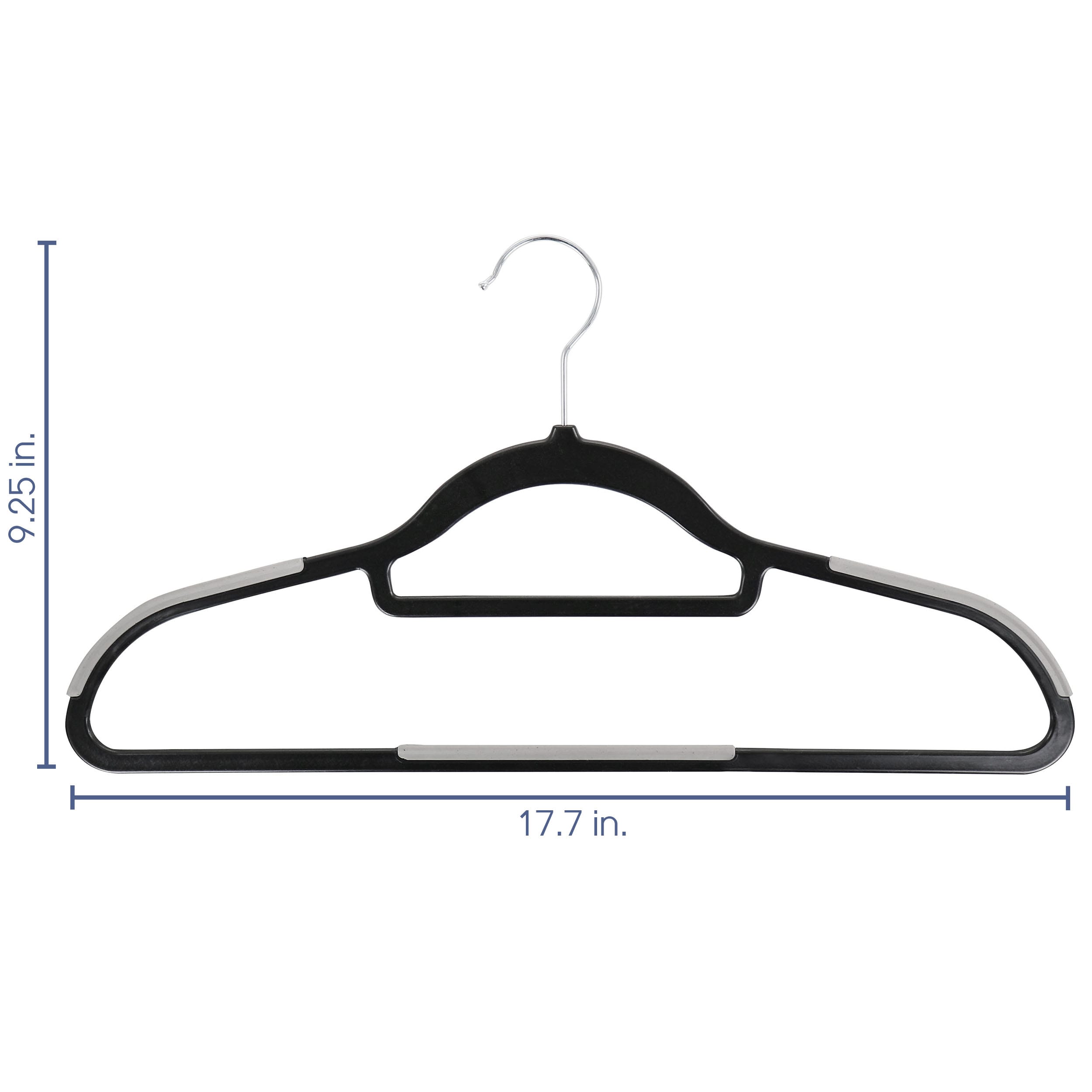 Clothes Hangers 50 Pack Coat Hangers 17.7 Inch Large Bulk Wire Hangers  Non-Slip