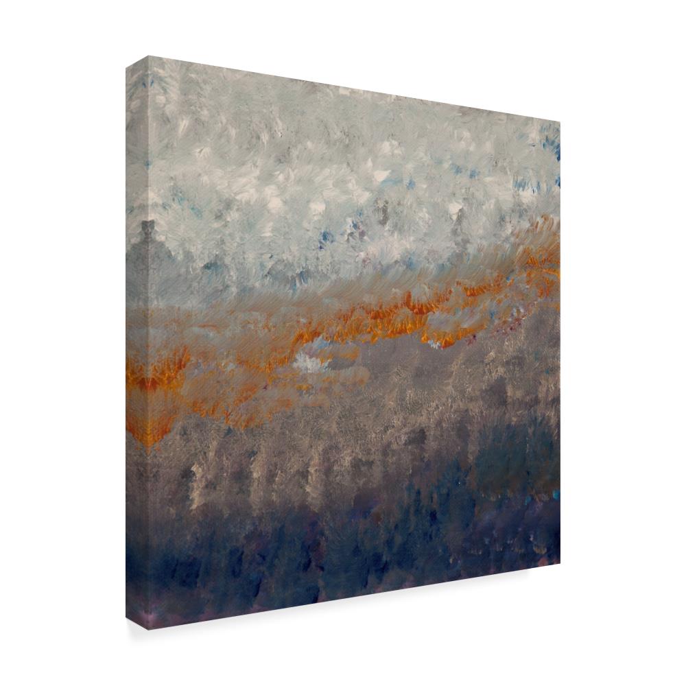 Trademark Fine Art Framed 35-in H x 35-in W Abstract Print on Canvas in ...