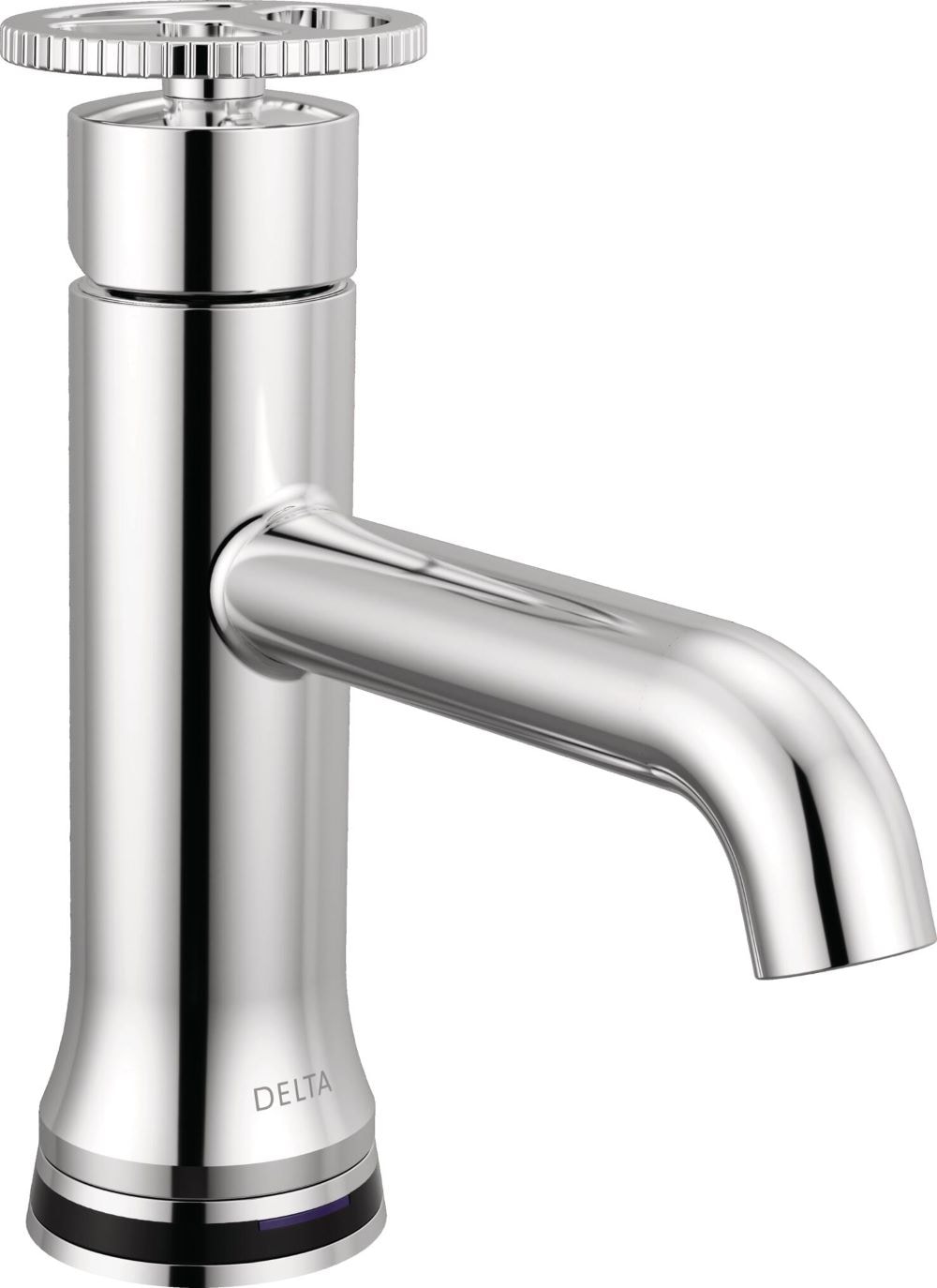 Delta 558T-MPU-DST Trinsic Chrome Single hole 1-handle WaterSense Low-arc Residential Touchless Bathroom Sink Faucet with Drain with Deck Plate