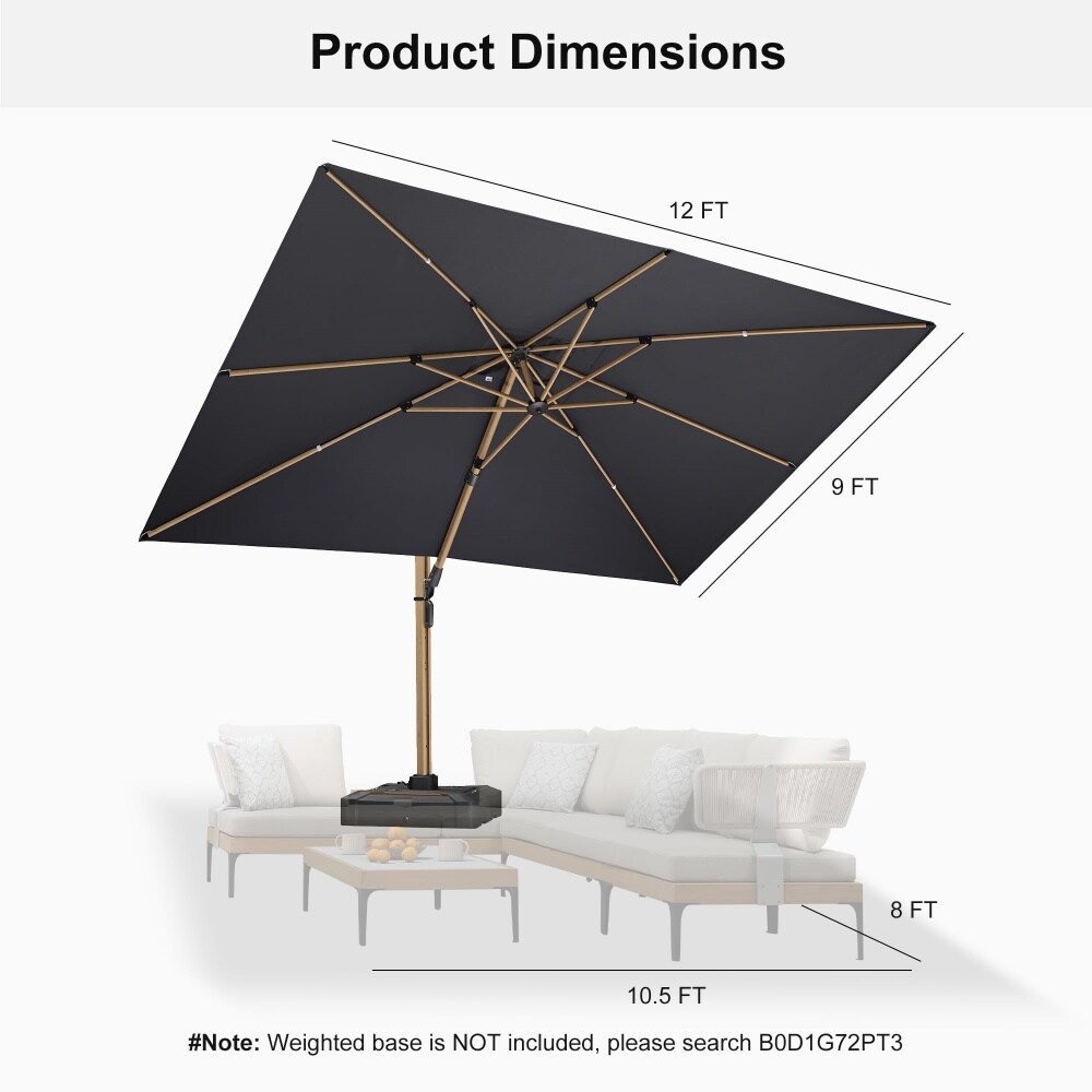 PURPLE LEAF LS06MEB0912-GY Umbrellas-2 - View #2