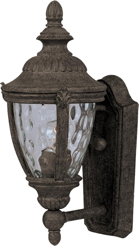 Maxim Lighting 3183WGET Morrow Bay DC 1 -Light 14-in H Distressed Gray Hardwired Outdoor Wall Light