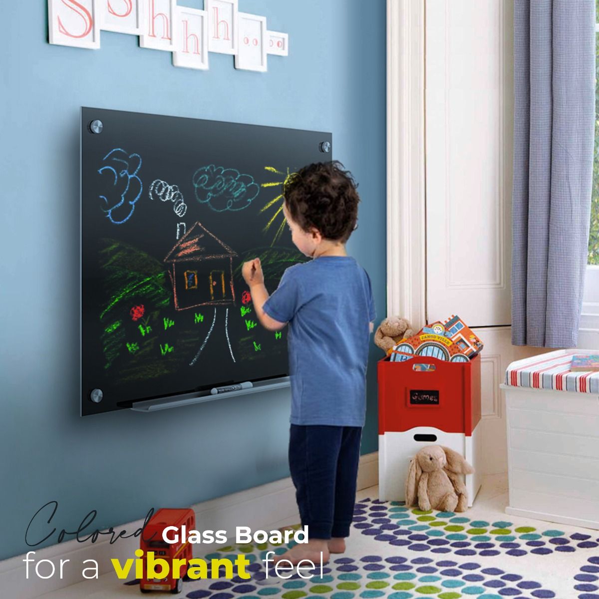 Flash Furniture 60-in W x 36-in H Magnetic Dry Erase Board in the Dry Erase  & Bulletin Boards department at