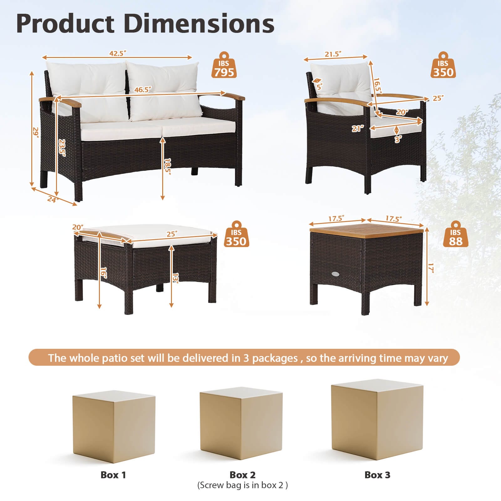LIVIZA OUZ70450-X Patio-Conversation-Sets - View #5