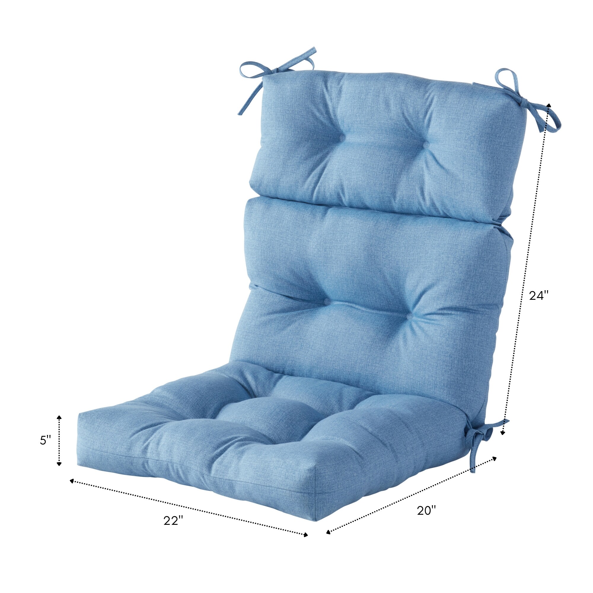 Greendale Home Fashions OC4809-DENIM Patio-Furniture-Cushions - View #8
