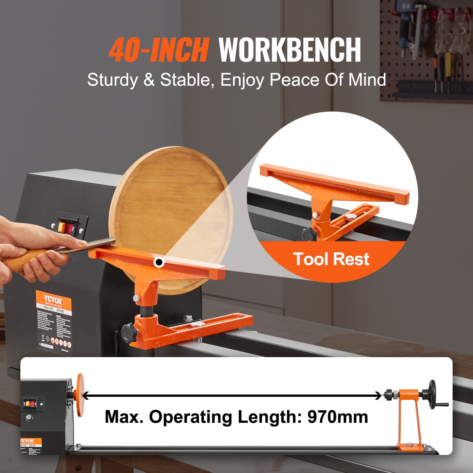 VEVOR TSMGCCY4005HPM54JV1 Wood-Lathes - View #4