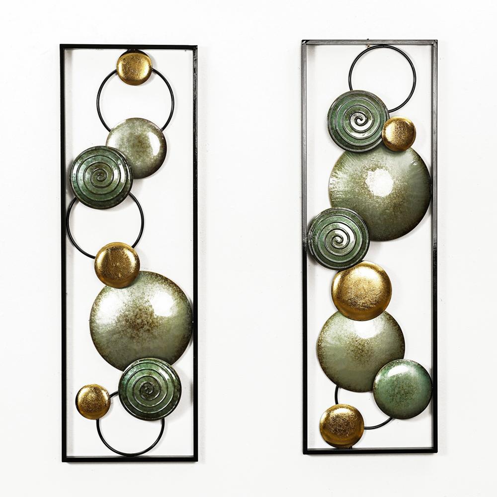 LuxenHome WHA1926 Multiple colors/finishes Iron Modern Decor set